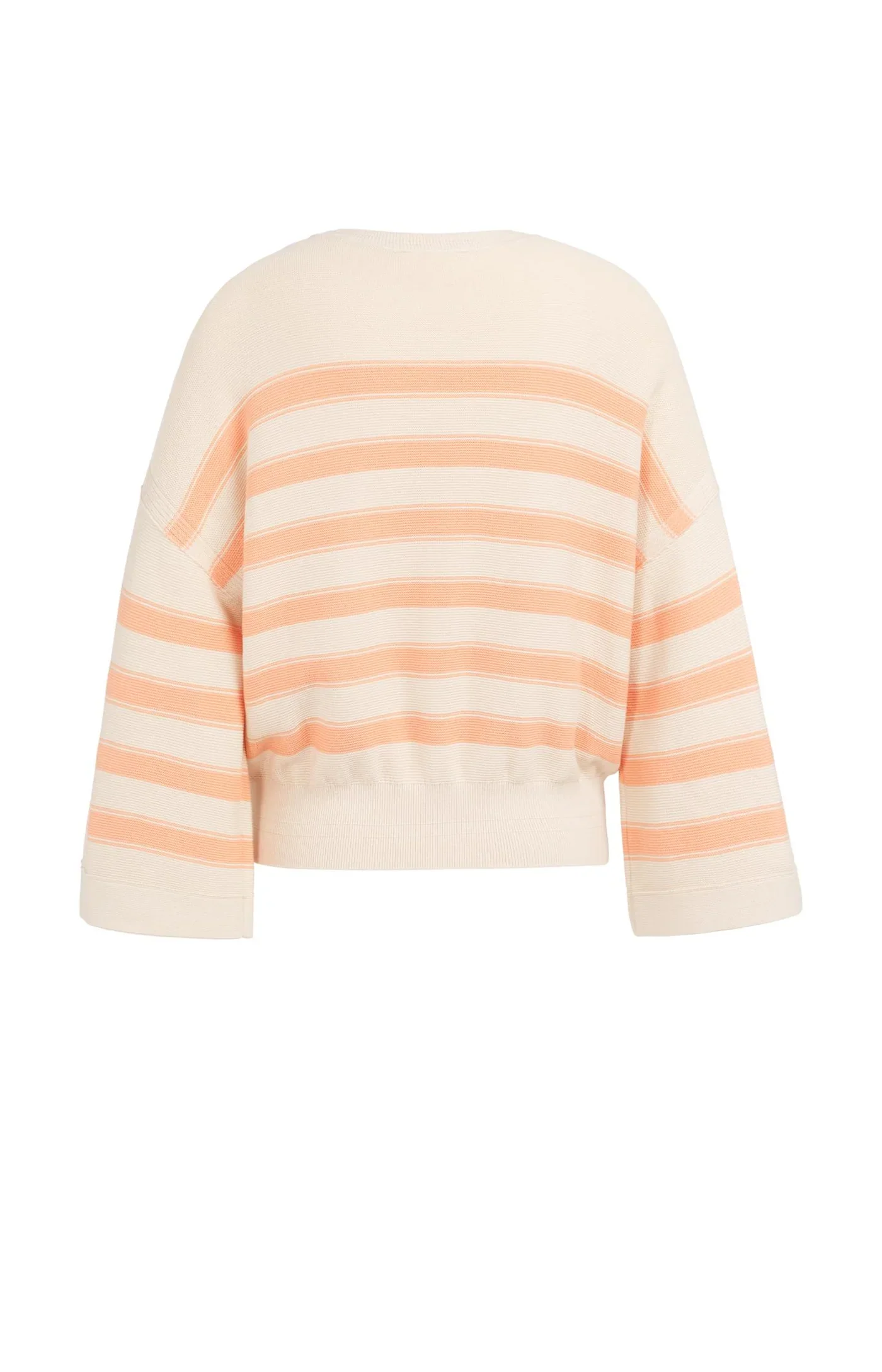 Mixing Textured Sweater Peach Palazzo Orange Dessin - YAYA - Image 3