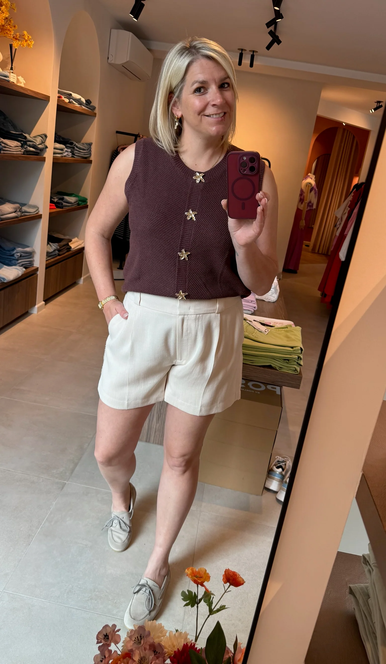 Knitted Top Mona Brown - Ydence