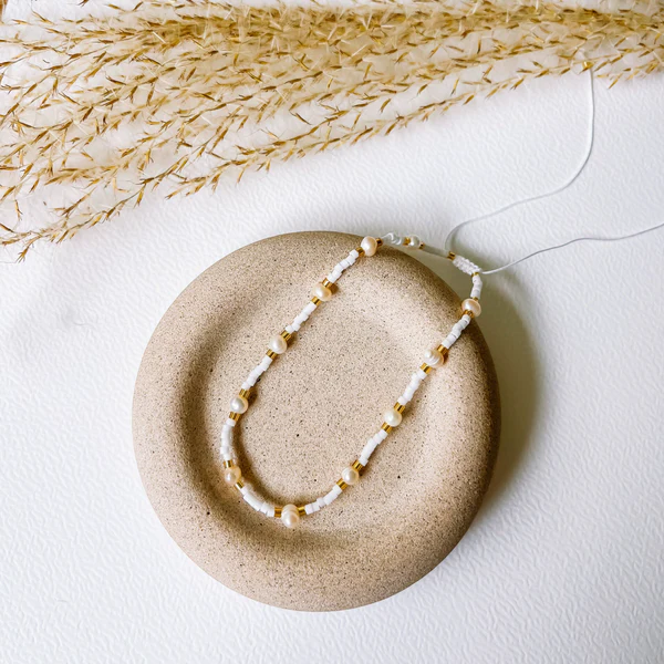 Ankle Bracelet With Pearls - Jules Jewels