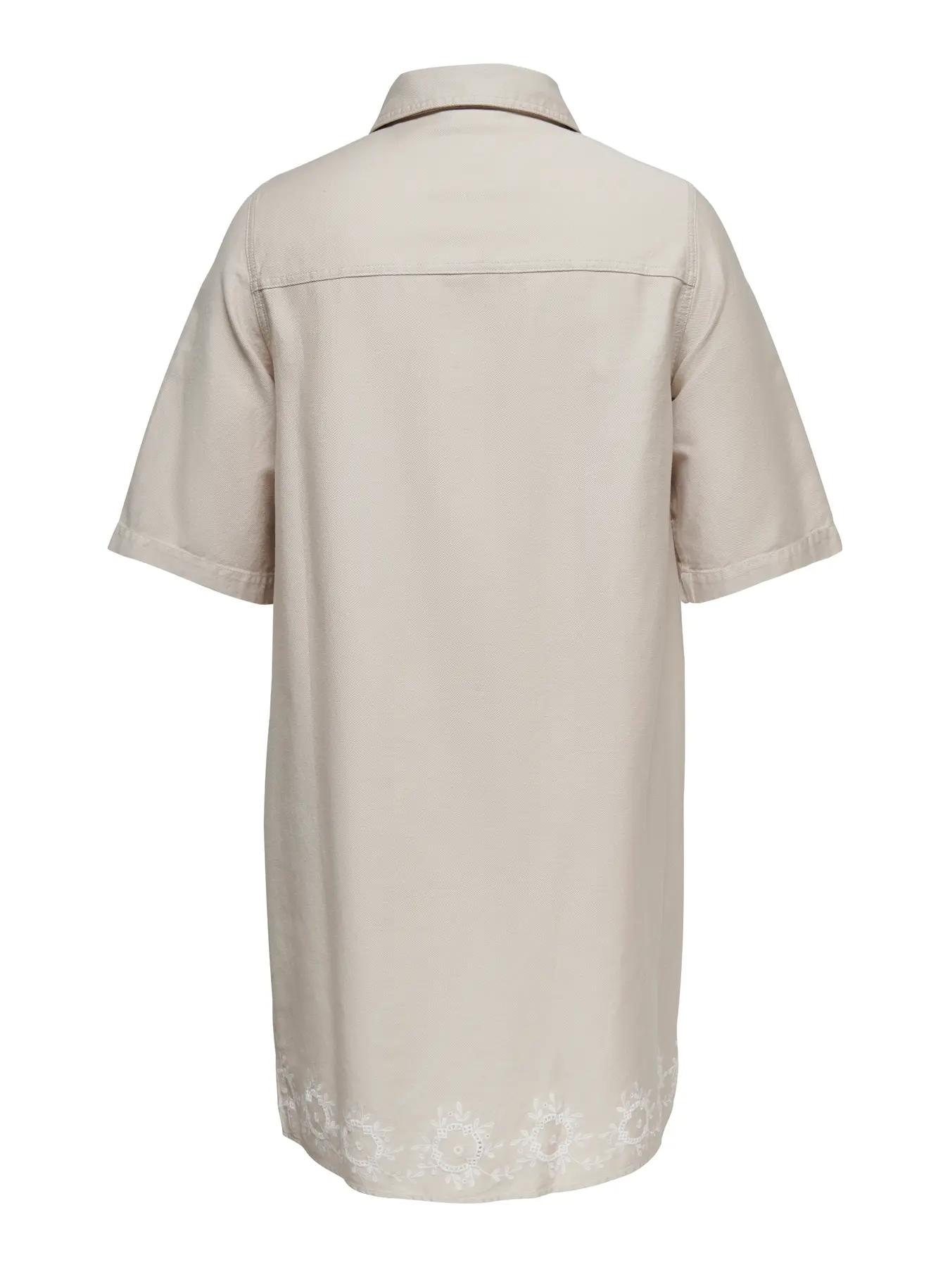 Belle Kassia Button Dress Pumico Stone/White Embroidery - Only Carmakoma - Image 4
