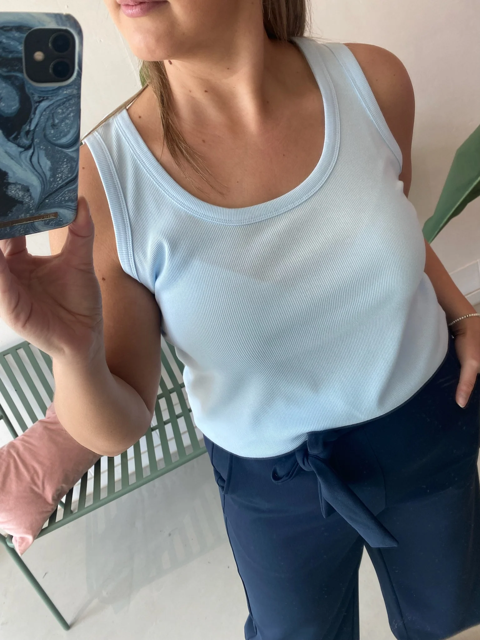 Carina Tank Top Nantucket Breeze - Kaffe Curve