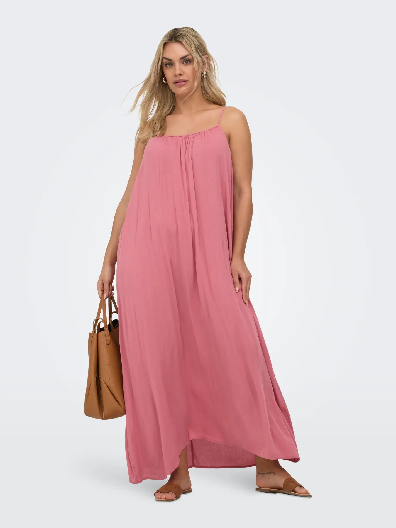 Chiara Strap Dress Dusty Rose - Only Carmakoma - Image 3