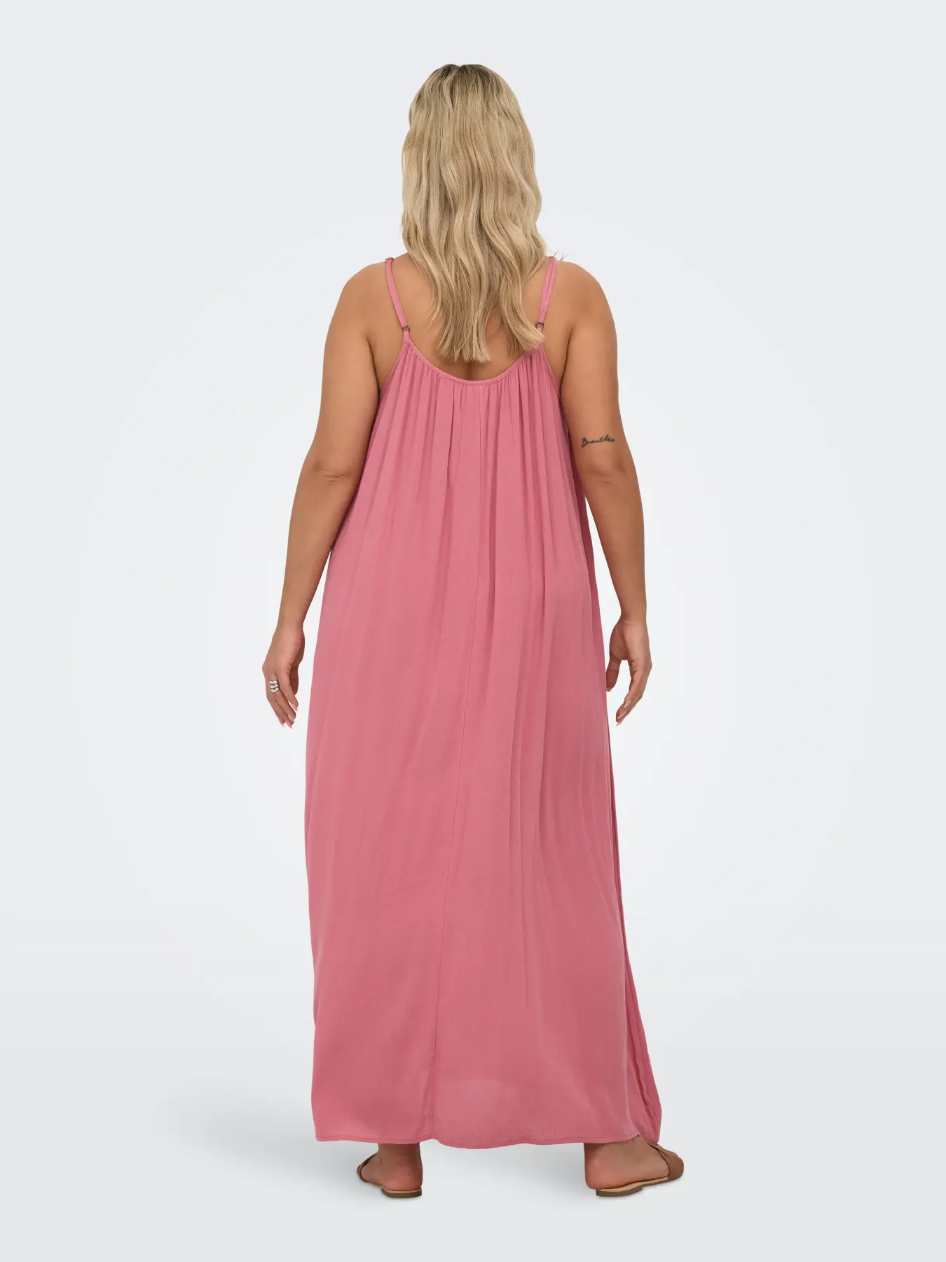 Chiara Strap Dress Dusty Rose - Only Carmakoma - Image 4