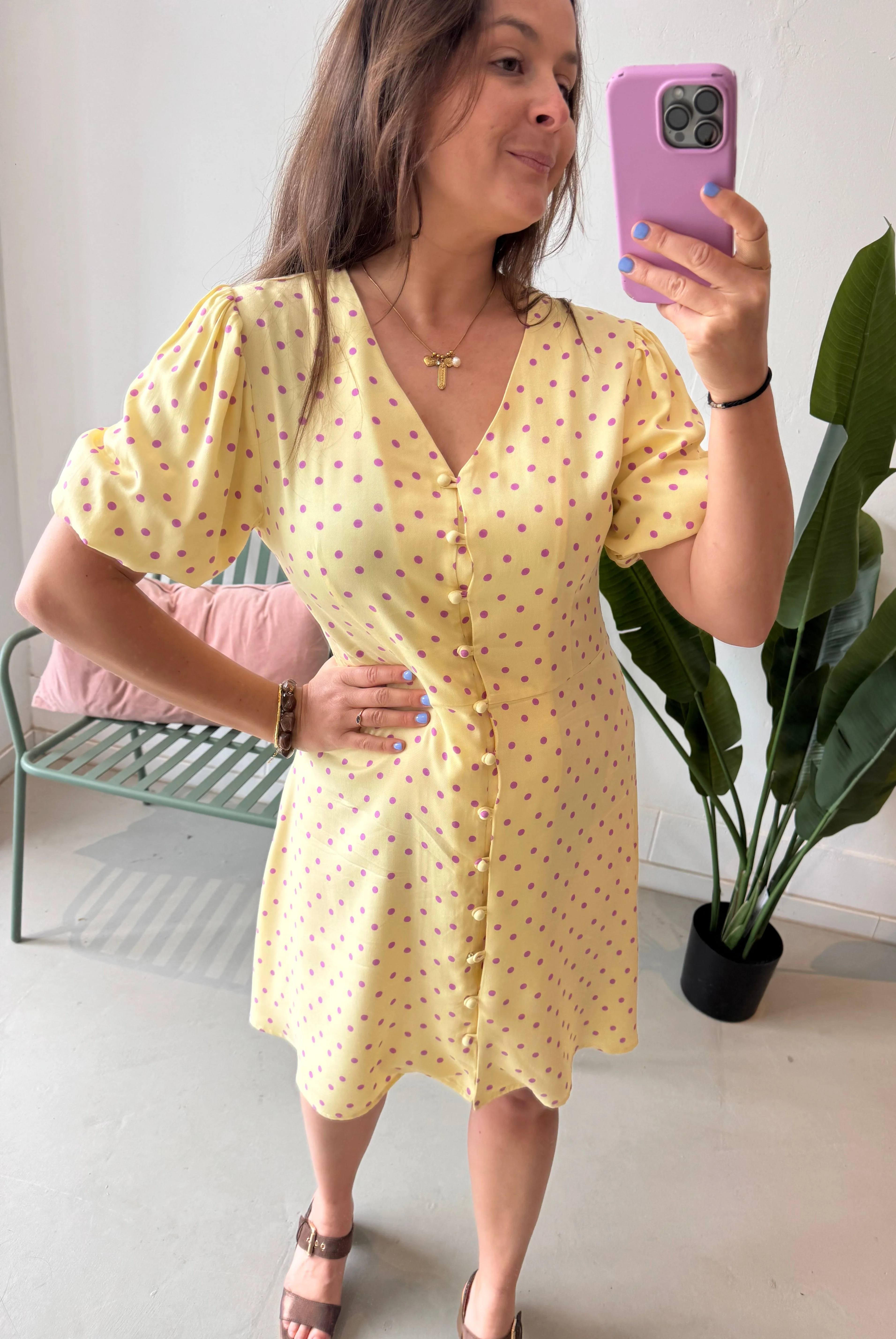 Dress Amaya Soft Yellow - Ydence