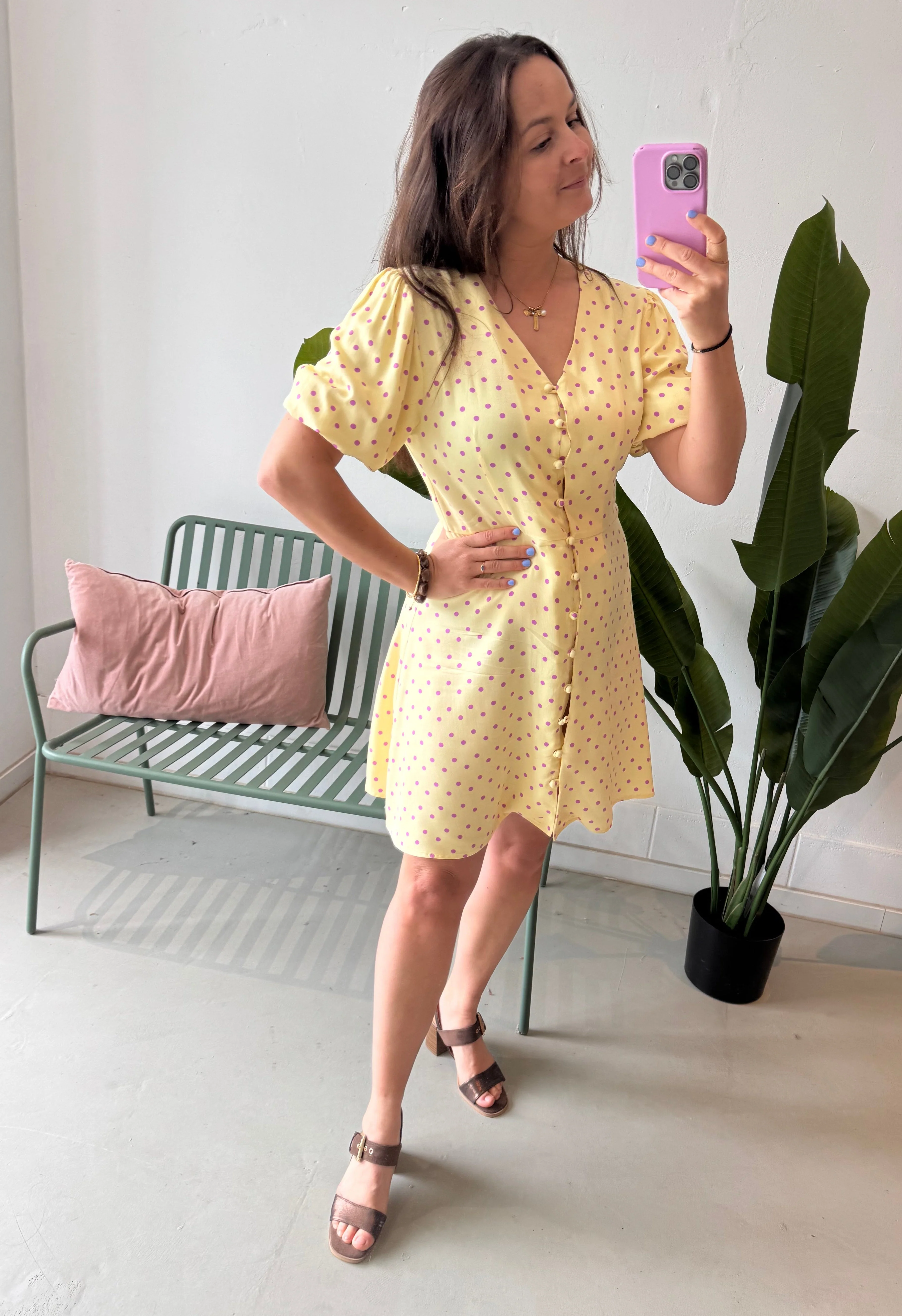 Dress Amaya Soft Yellow - Ydence - Image 2