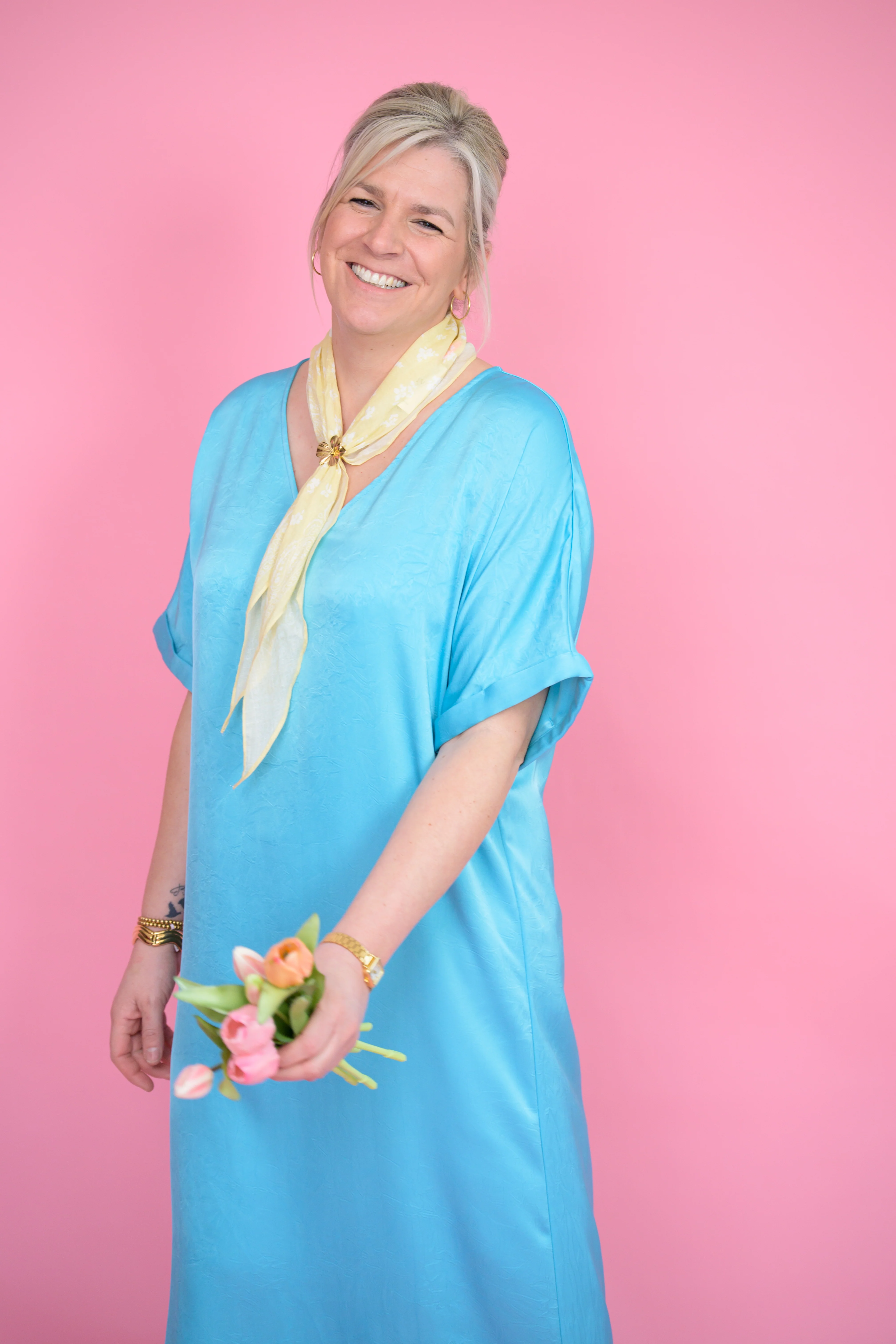Dress Yara Sea Turquoise - Ydence - Image 3