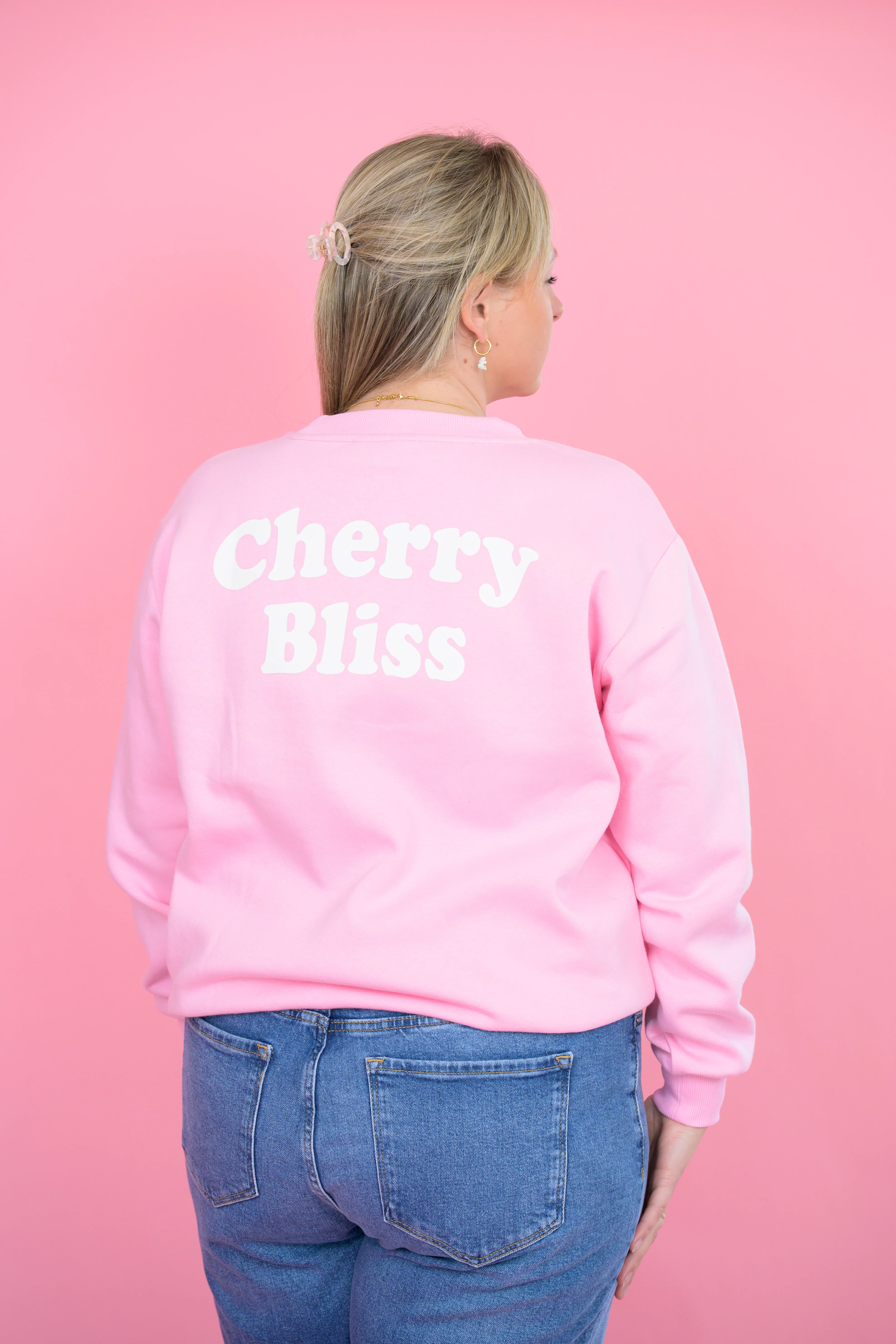 Malody Sweatshirt Pink Frosting - Kaffe Curve - Image 3