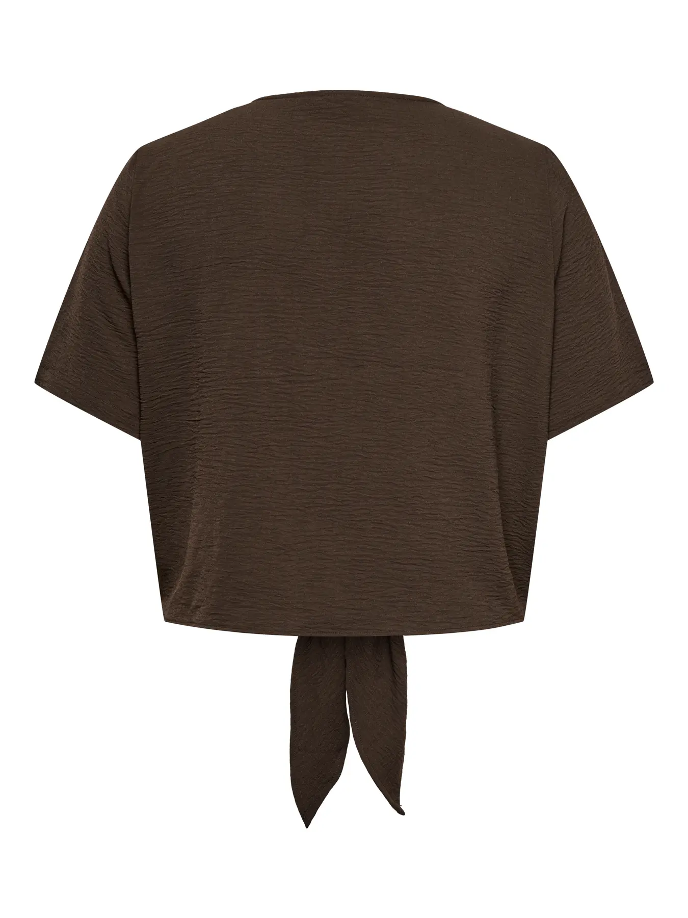 Evalou Metta Knot Shirt Chocolate - Only Carmakoma - Image 4