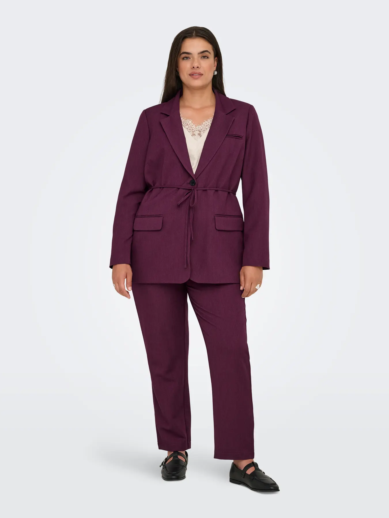 Hattie Life Cigarette Pant Mauve Wine Melange - Only Carmakoma - Image 4