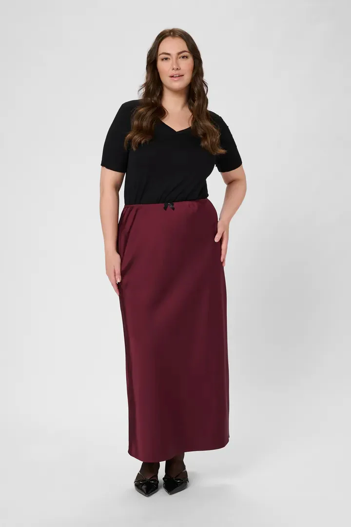 Hilla Skirt Windsor Wine - Kaffe Curve - Image 2
