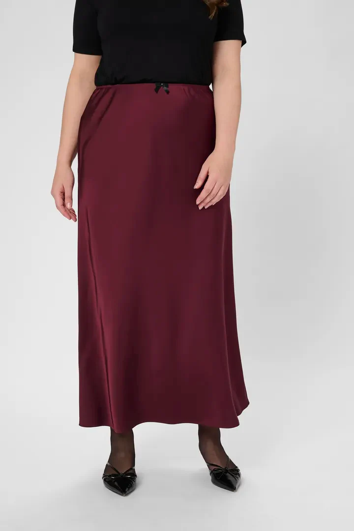 Hilla Skirt Windsor Wine - Kaffe Curve - Image 3