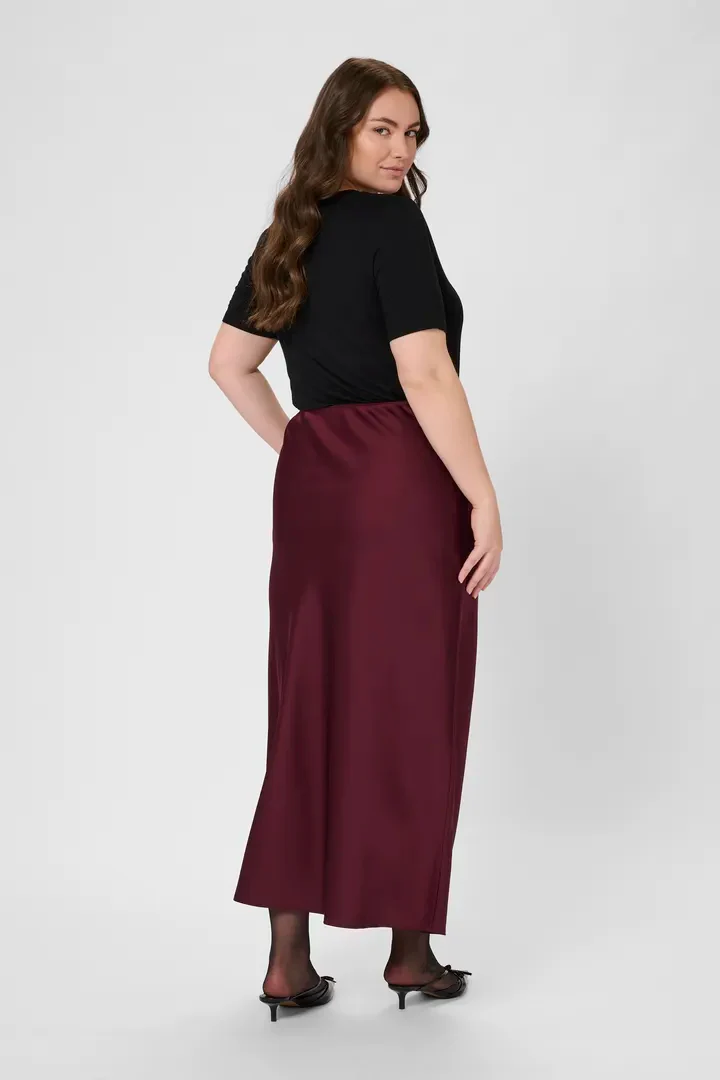 Hilla Skirt Windsor Wine - Kaffe Curve - Image 4