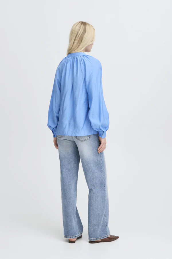 Irmine Blouse Della Robbia Blue - B.Young - Image 6
