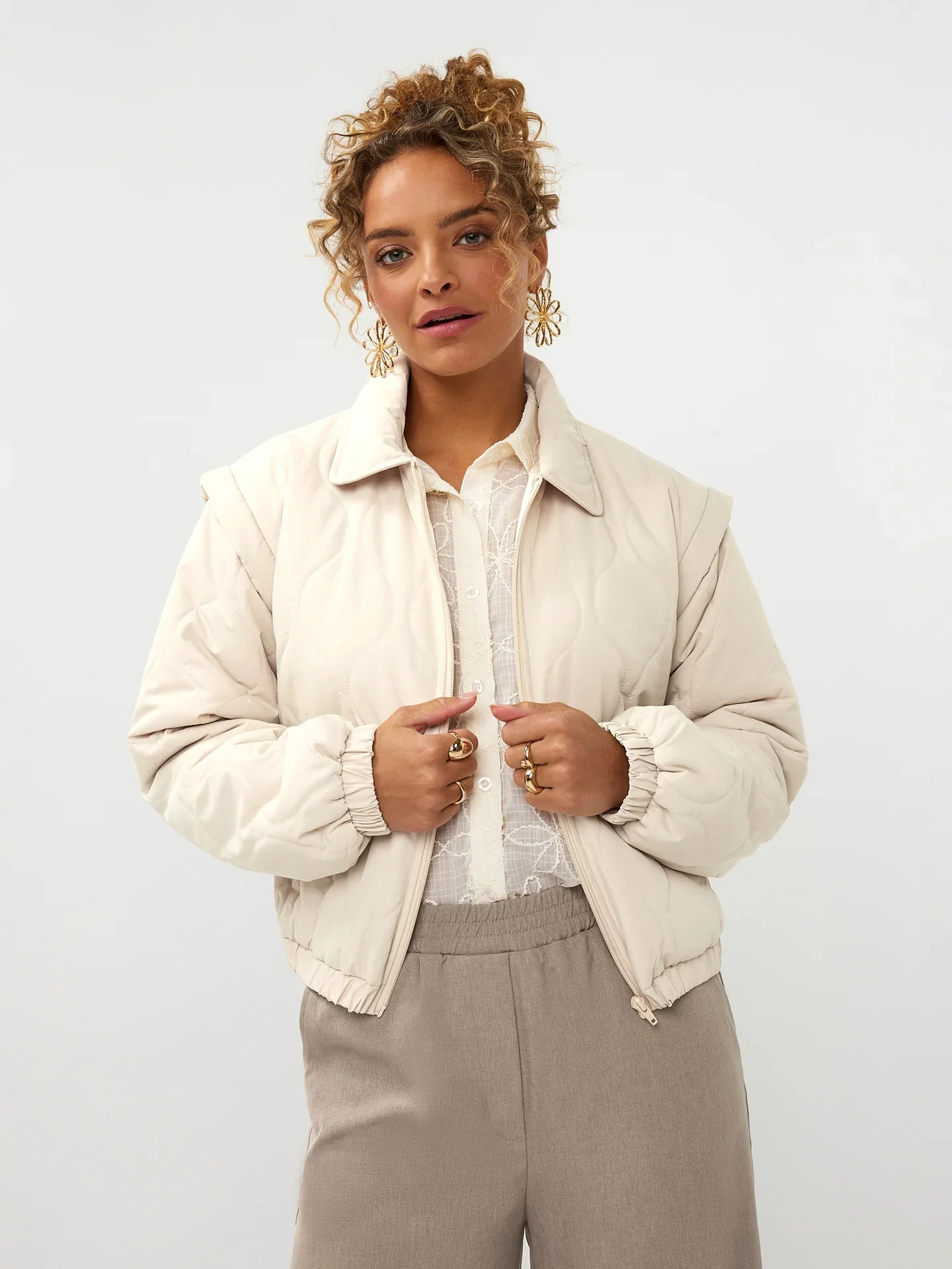 Jacket Ramona Beige - Ydence - Image 2
