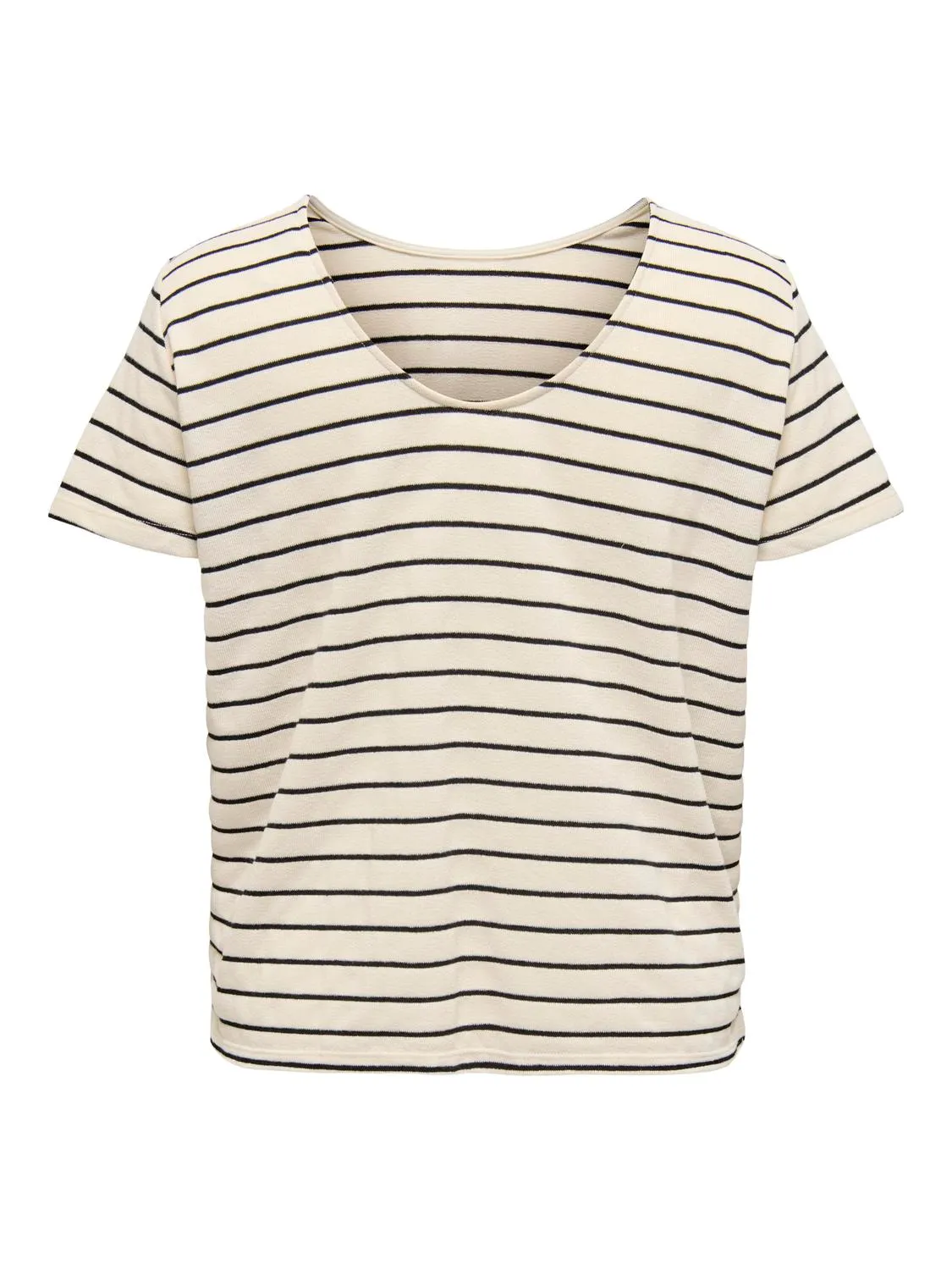 Jana Mix Sweat Top Cloud Dancer/Black - Only Carmakoma - Image 7