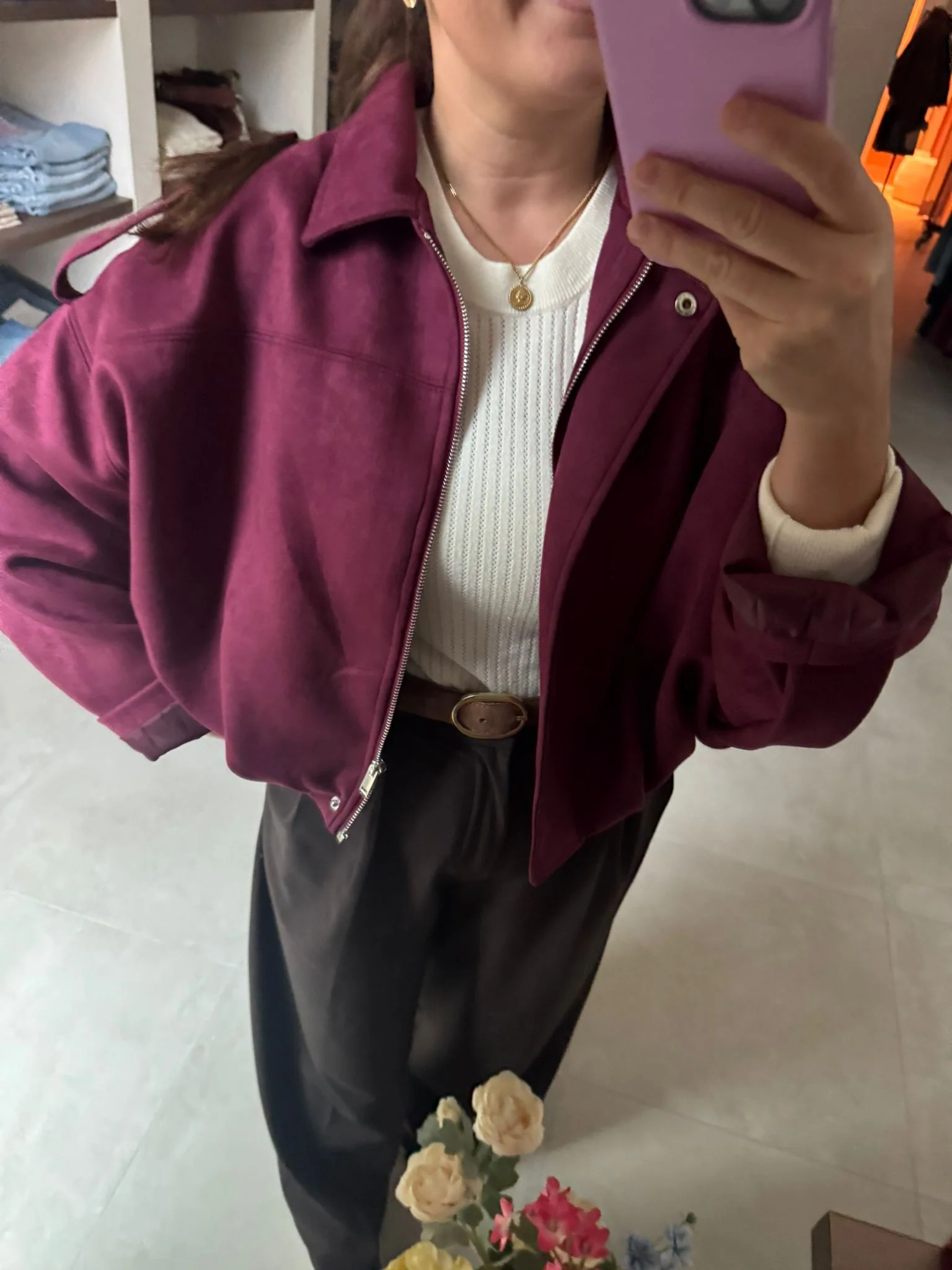 Jolien Jacket Bordeaux - Image 3