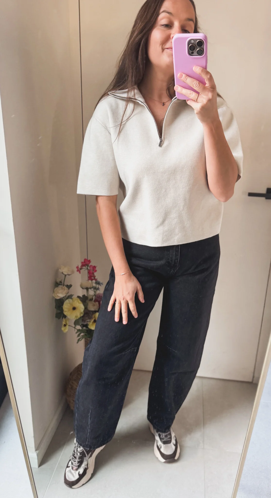Josephine Balloon Jeans Dark Grey - Image 5