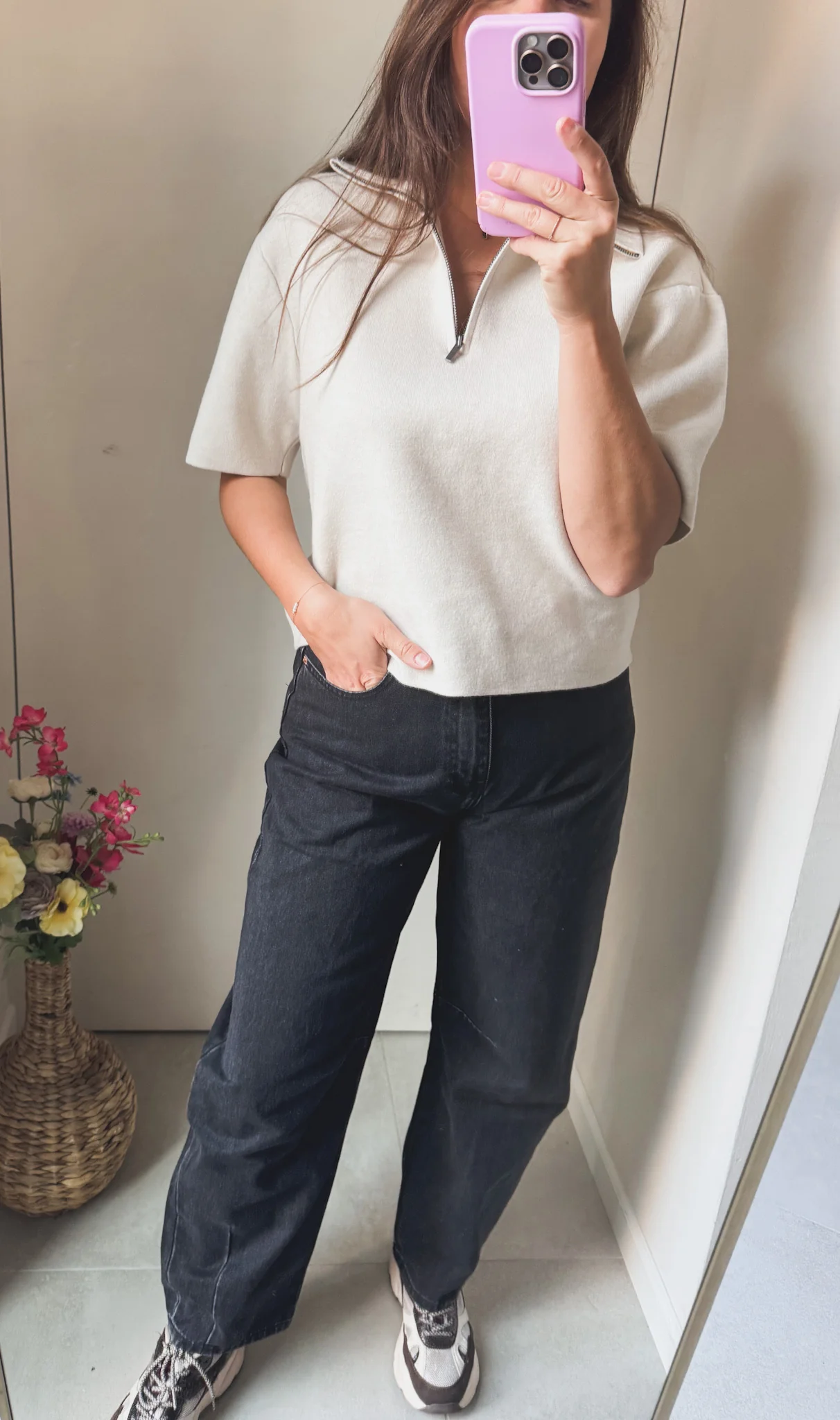 Josephine Balloon Jeans Dark Grey - Image 6