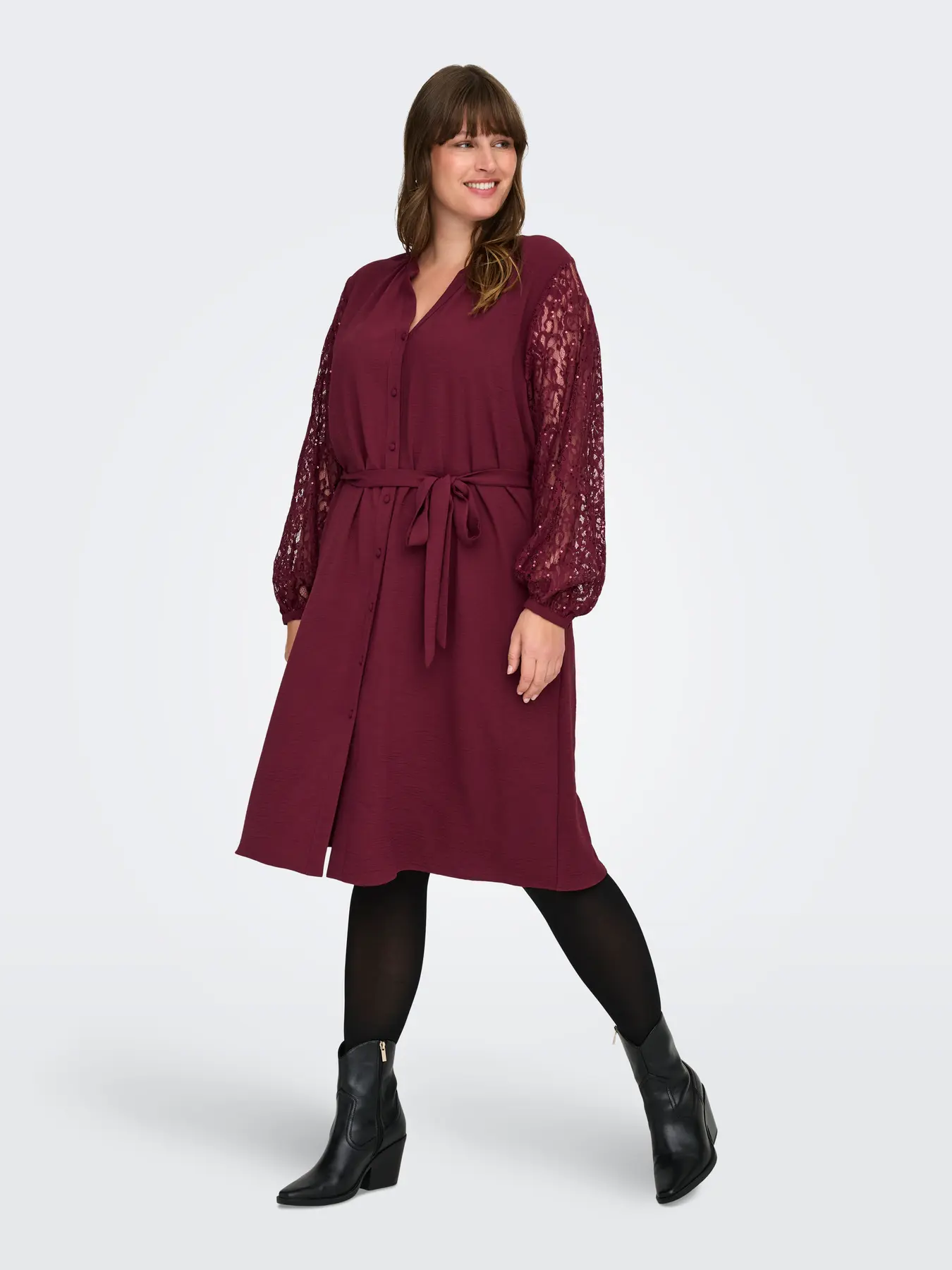 Kammy Dress Zinfandel - Only Carmakoma