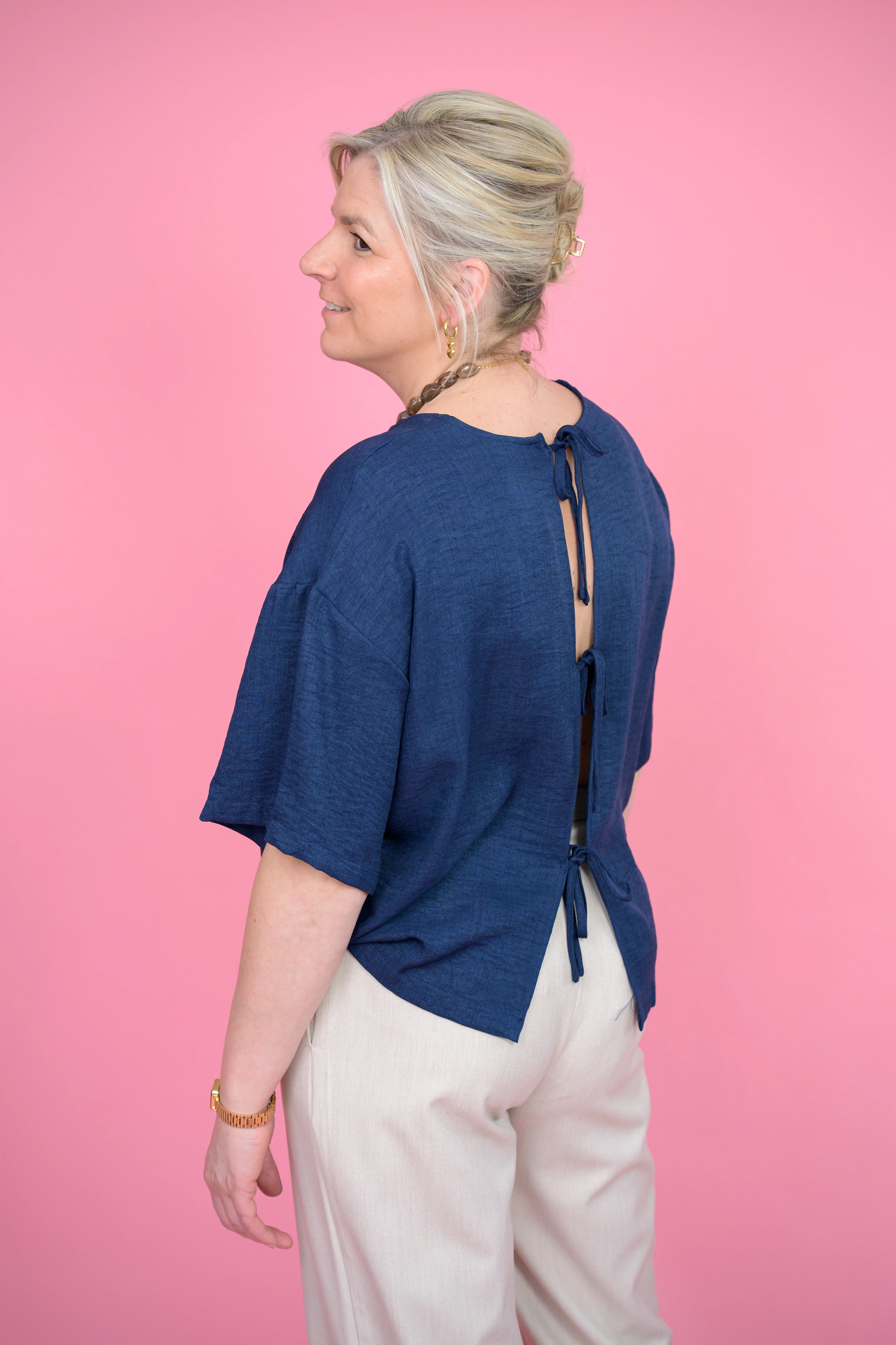 Katico Shirt True Navy Blue - Ichi - Image 3