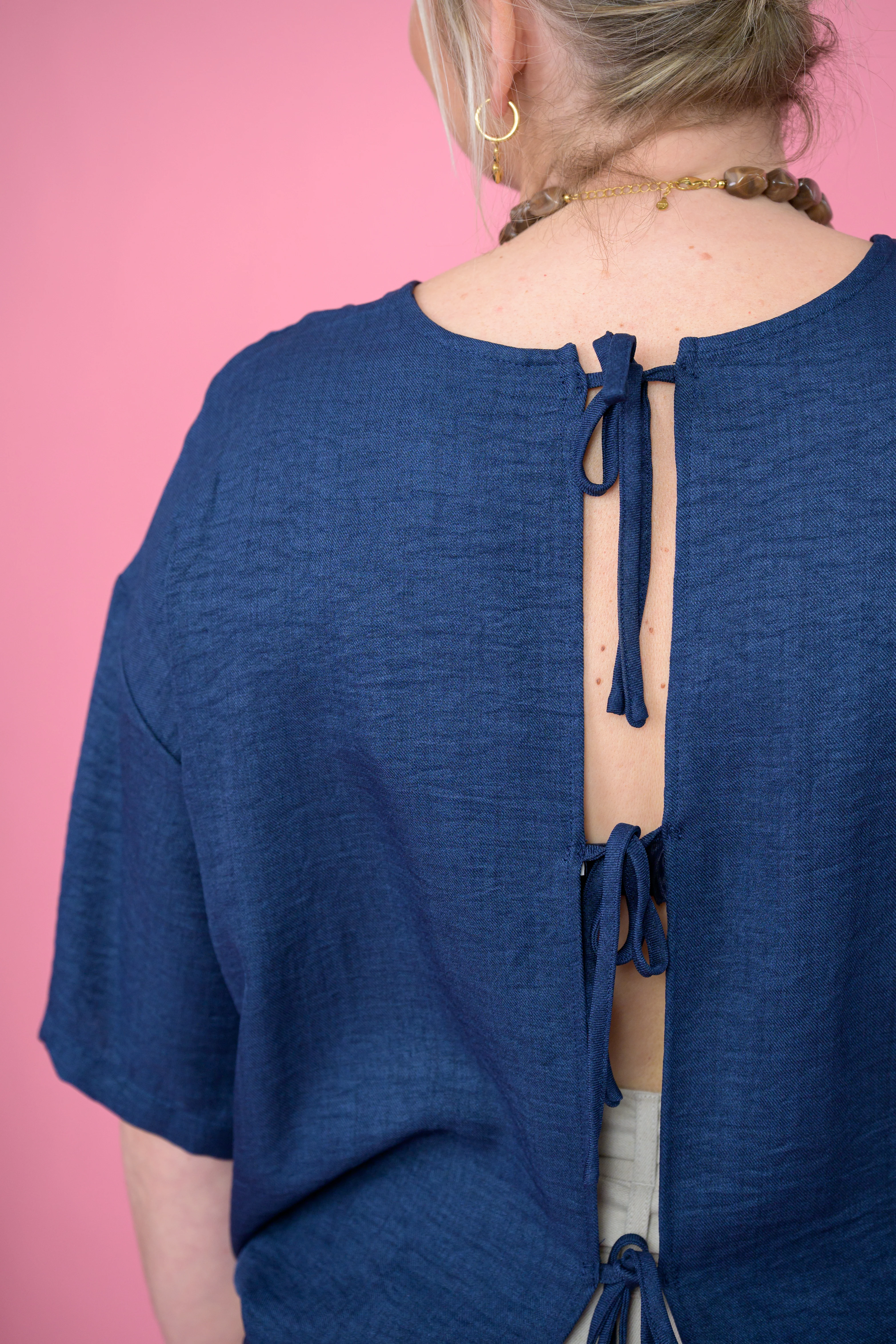 Katico Shirt True Navy Blue - Ichi - Image 4