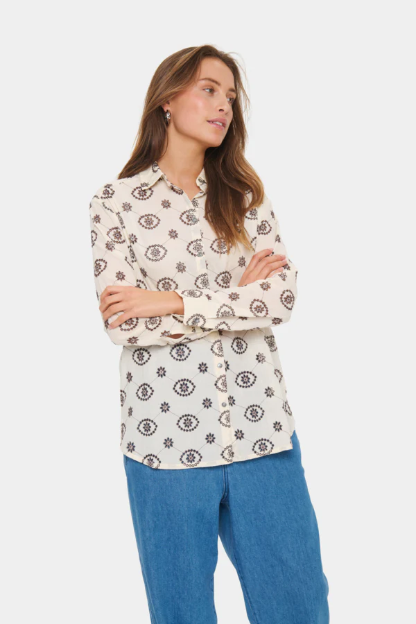 Kendra Shirt Winter White - Saint Tropez - Image 2