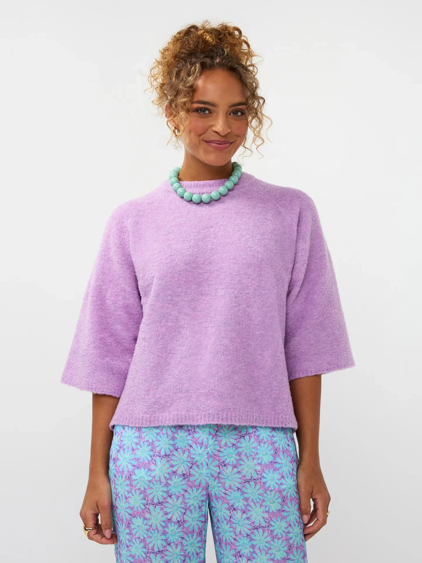Knitted Sweater Bunny Violet - Ydence - Image 4