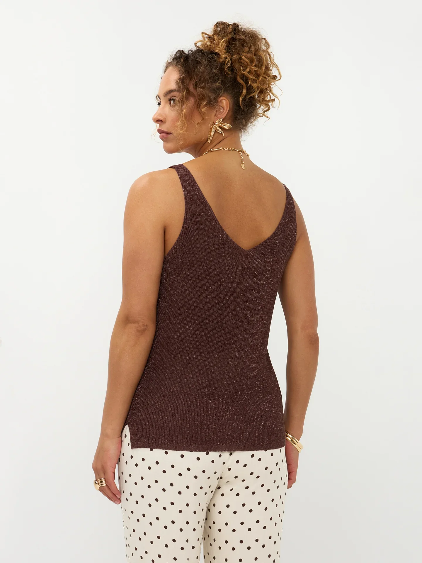 Knitted Top Lux Brown - Ydence - Image 2