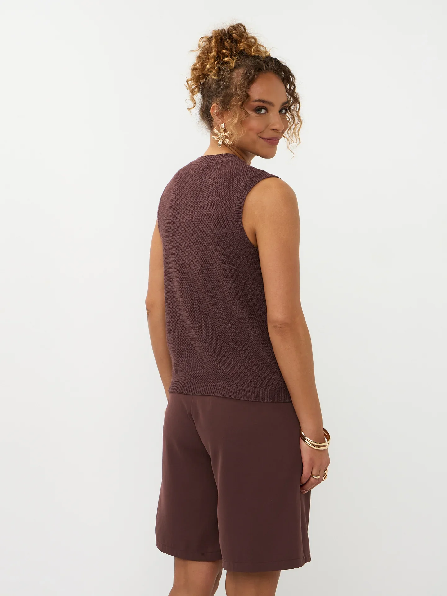 Knitted Top Mona Brown - Ydence - Image 4