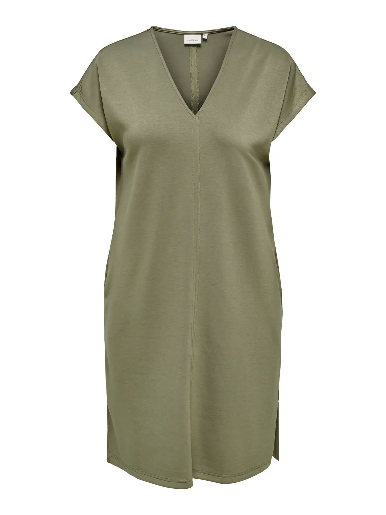 Lise Capsleeve V-Neck Dress Mermaid - Only Carmakoma - Image 6