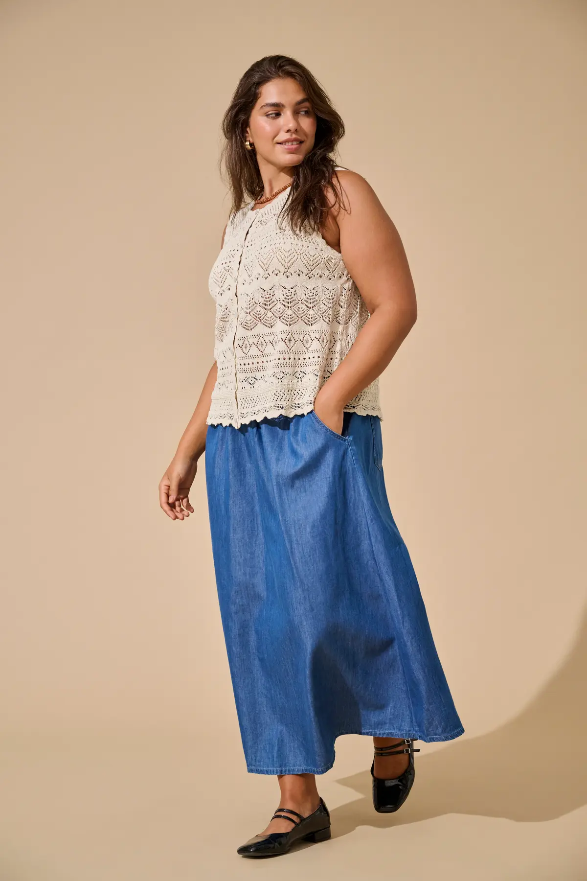 Luza O-Neck Reversible Top - Only Carmakoma - Image 3