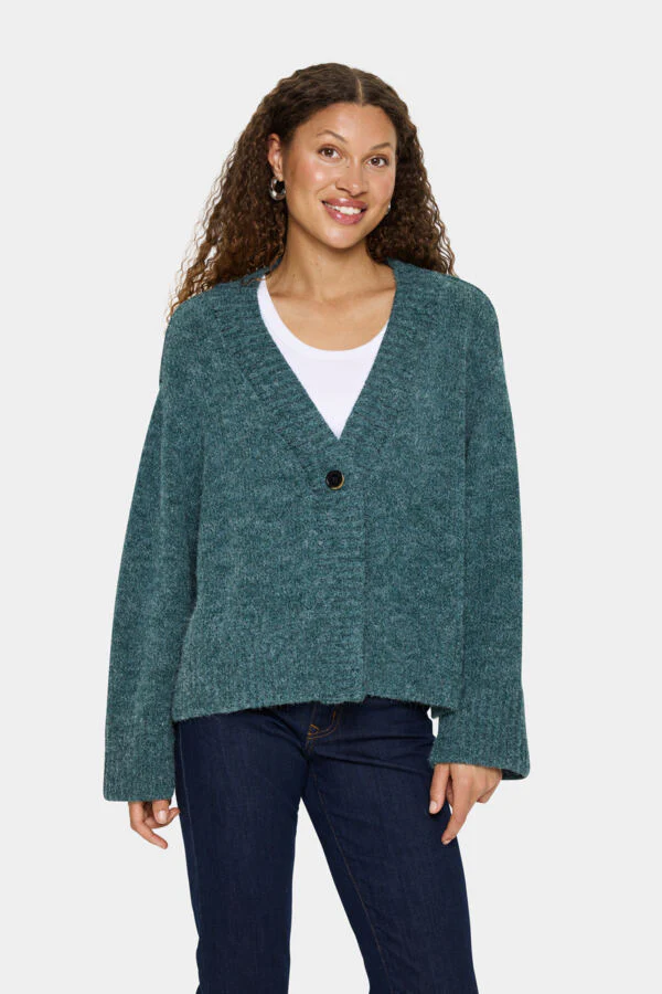 Mallory Cardigan June Bug Melange - Saint Tropez