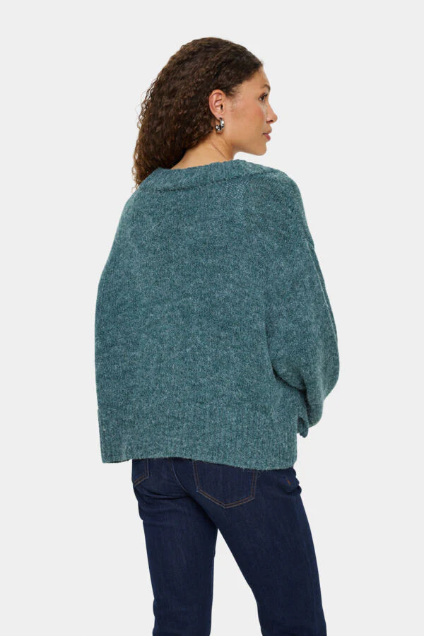 Mallory Cardigan June Bug Melange - Saint Tropez - Image 3