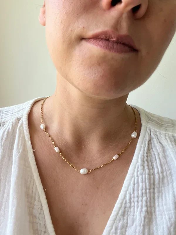 Necklace Gold & Pearls - Jules Jewels - Image 2