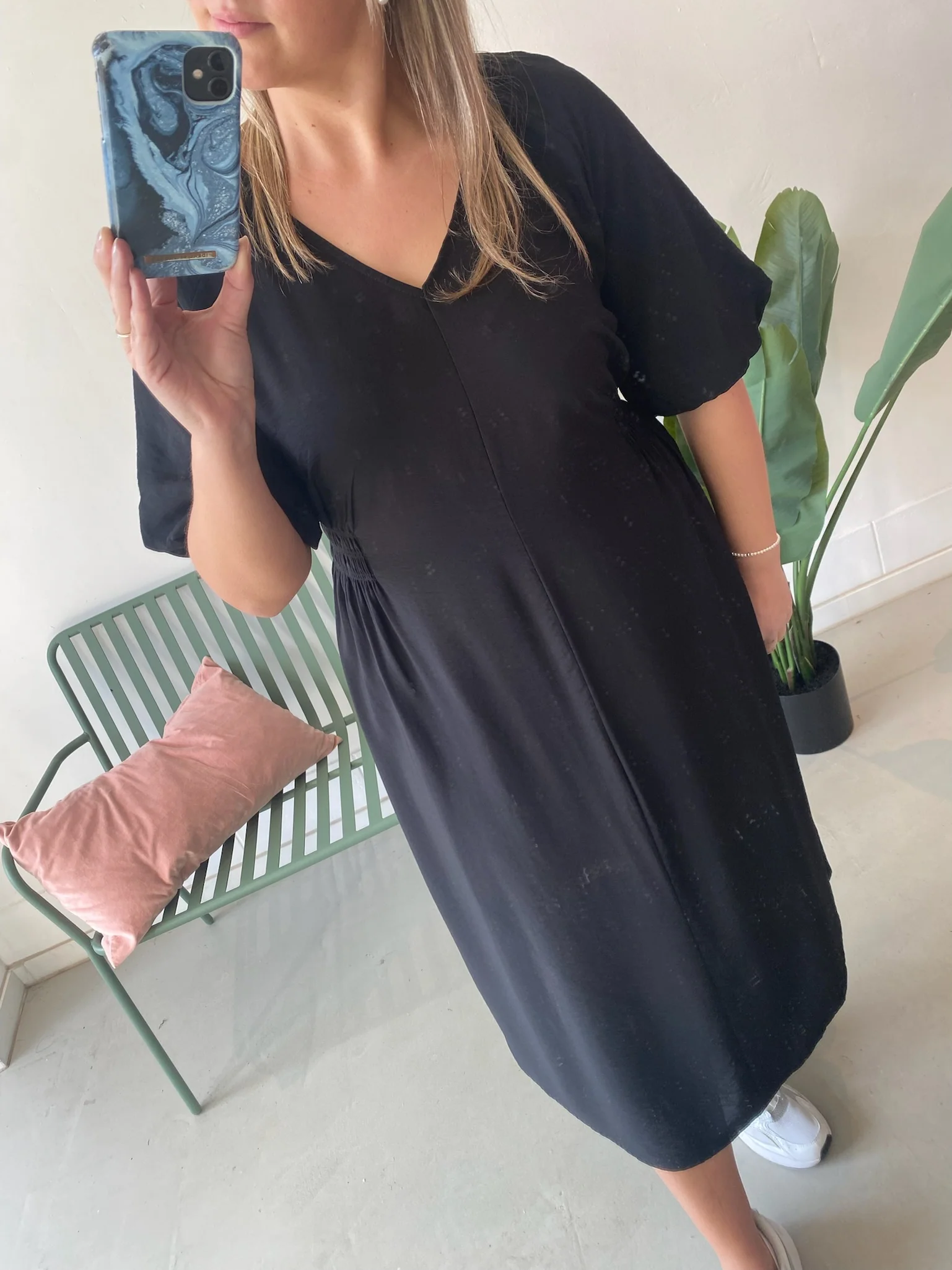 Neela Dress Black Deep - Kaffe Curve - Image 3