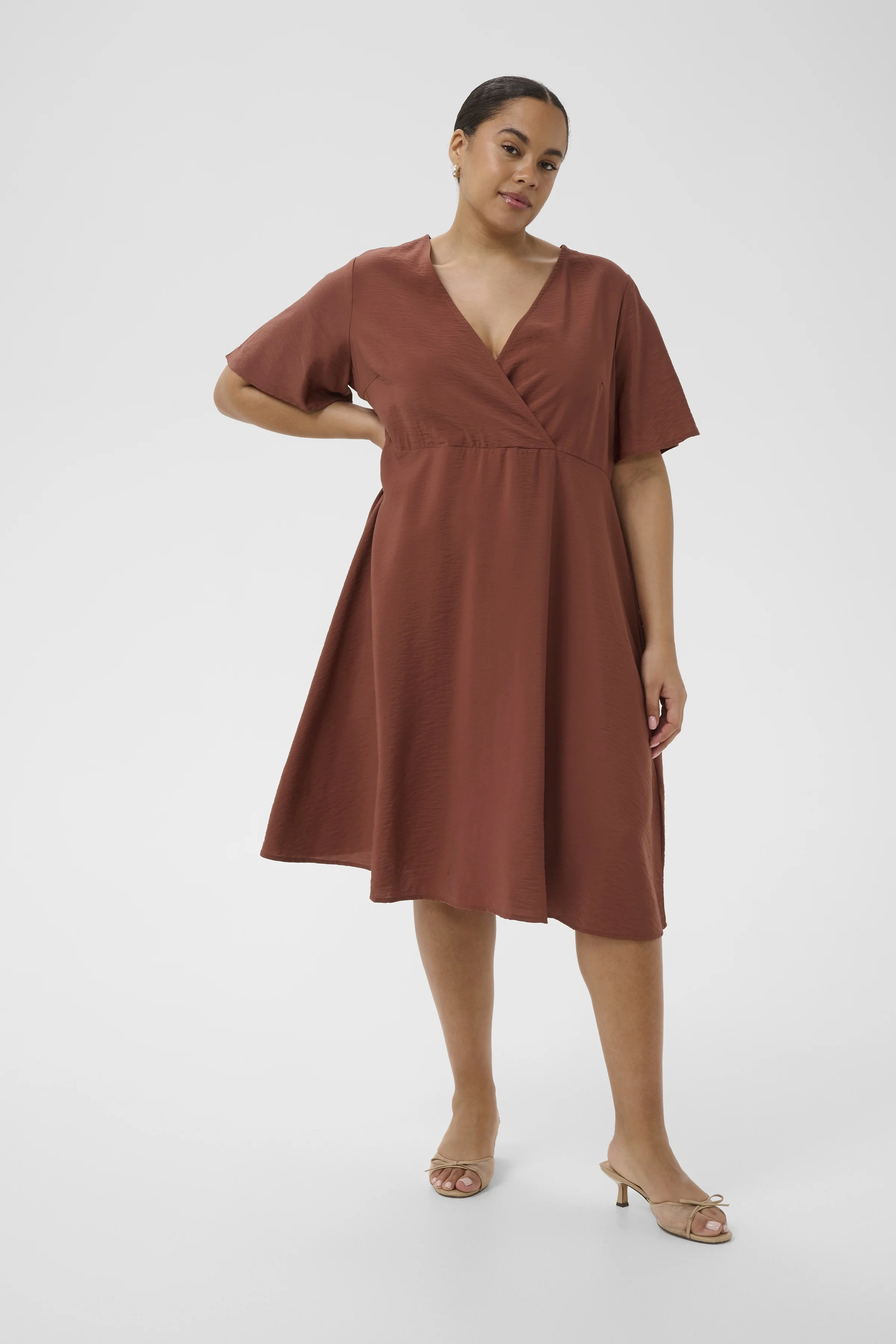 Neela Dress Henna - Kaffe Curve - Image 2