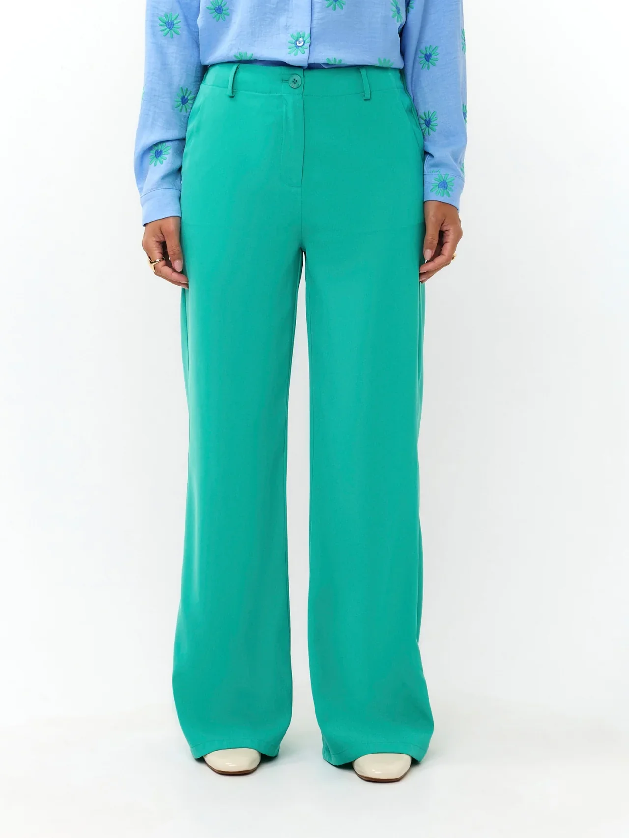 Pants Solange Sea Green - Ydence