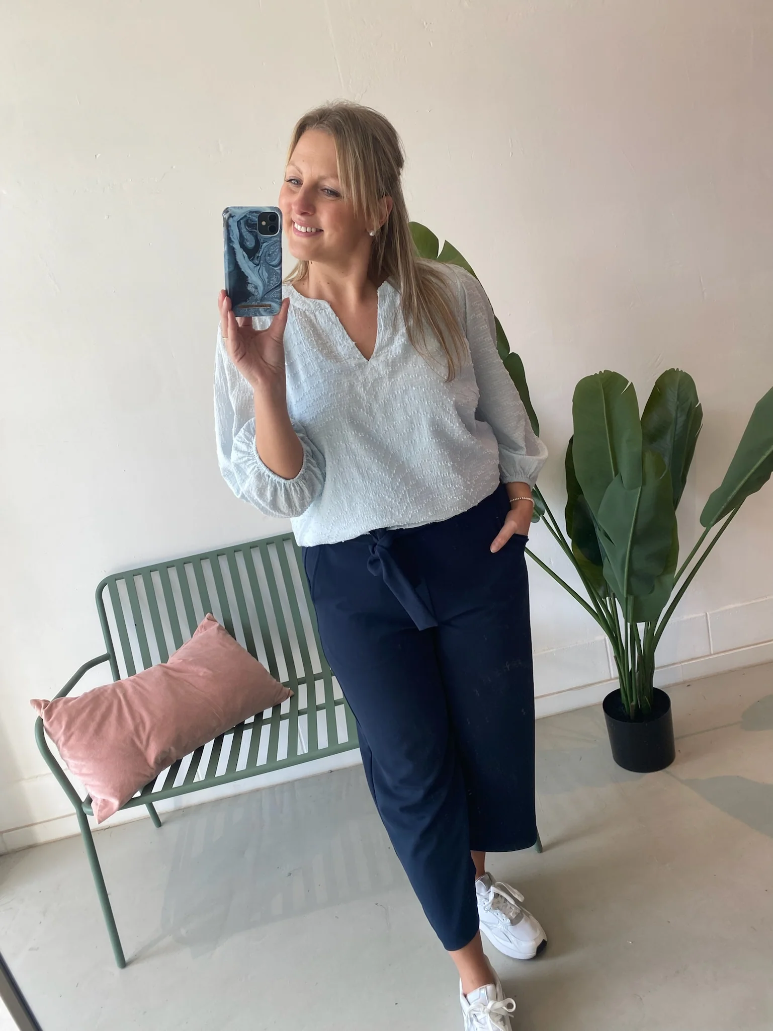 Penelopia Blouse Nantucket Breeze - Kaffe Curve - Image 2