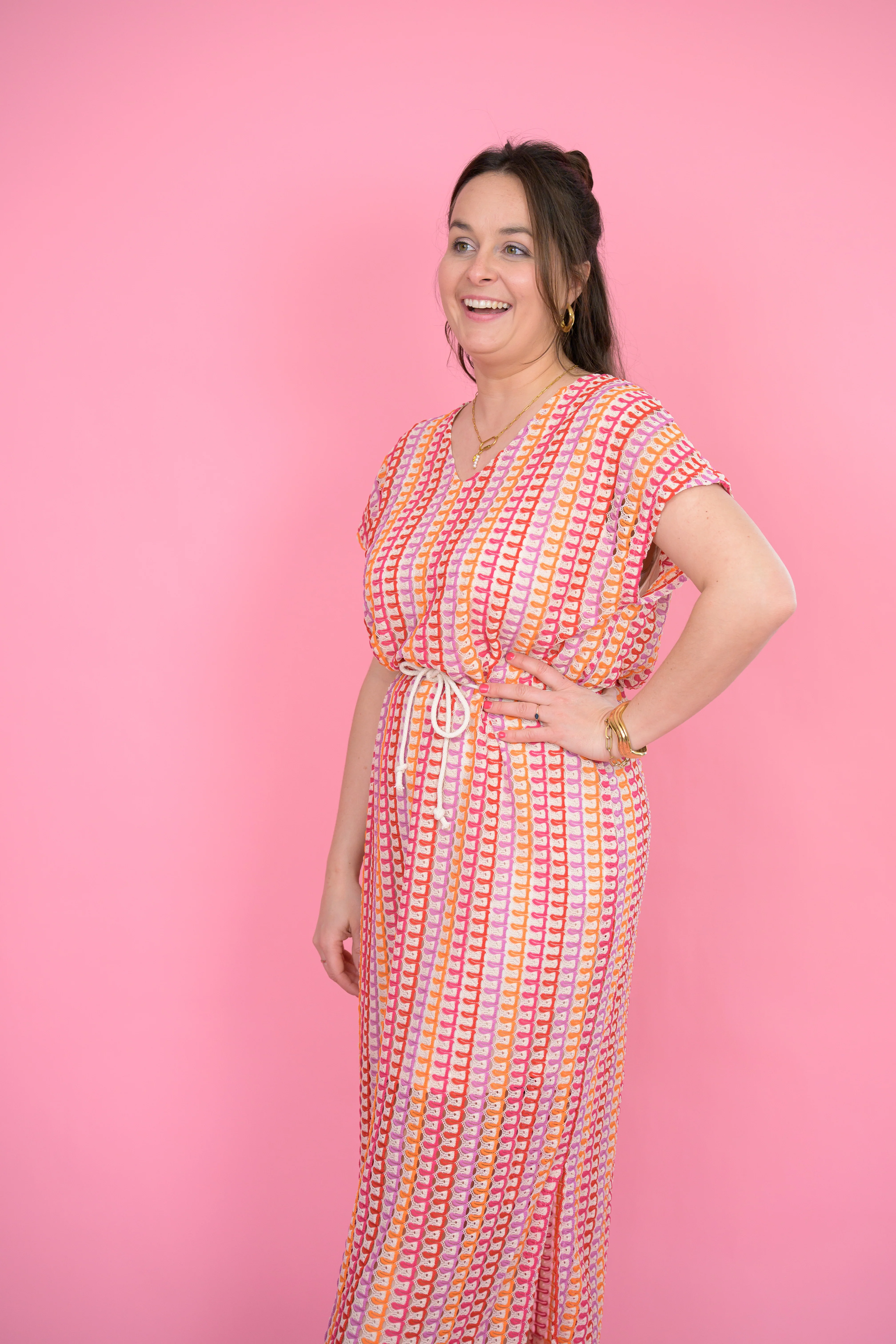 Prisca Dress Raspberry - B.Young - Image 4