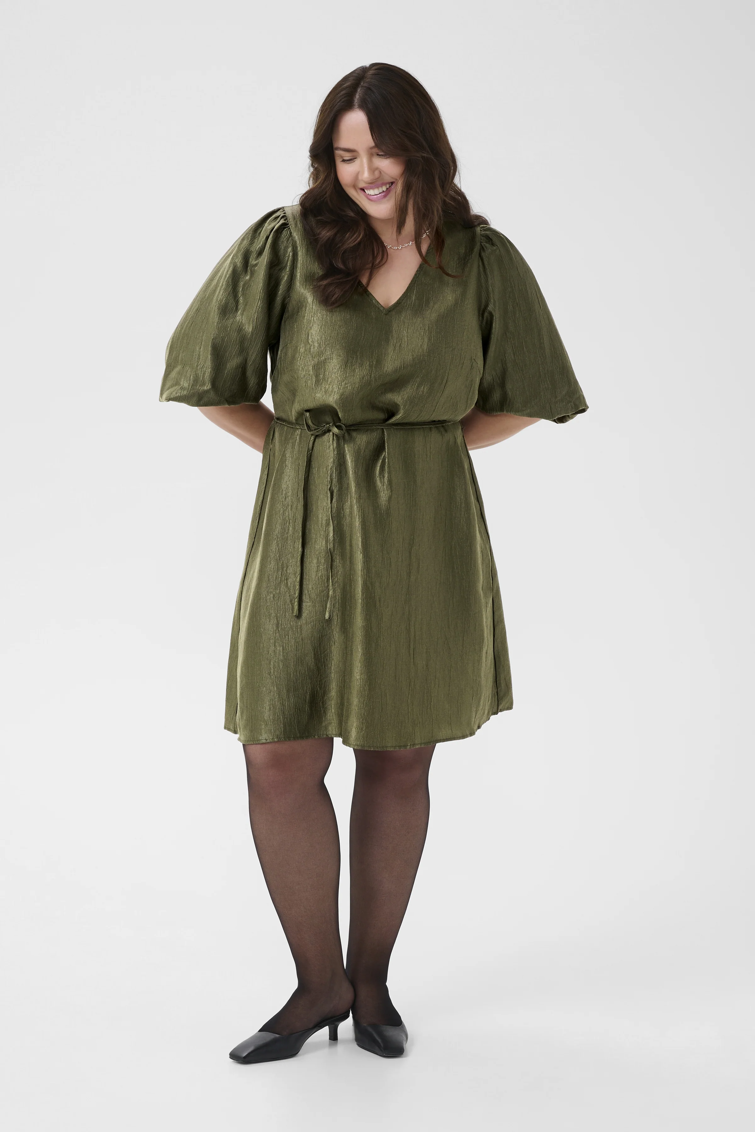 Rizza Dress Ivy Green - Kaffe Curve - Image 4