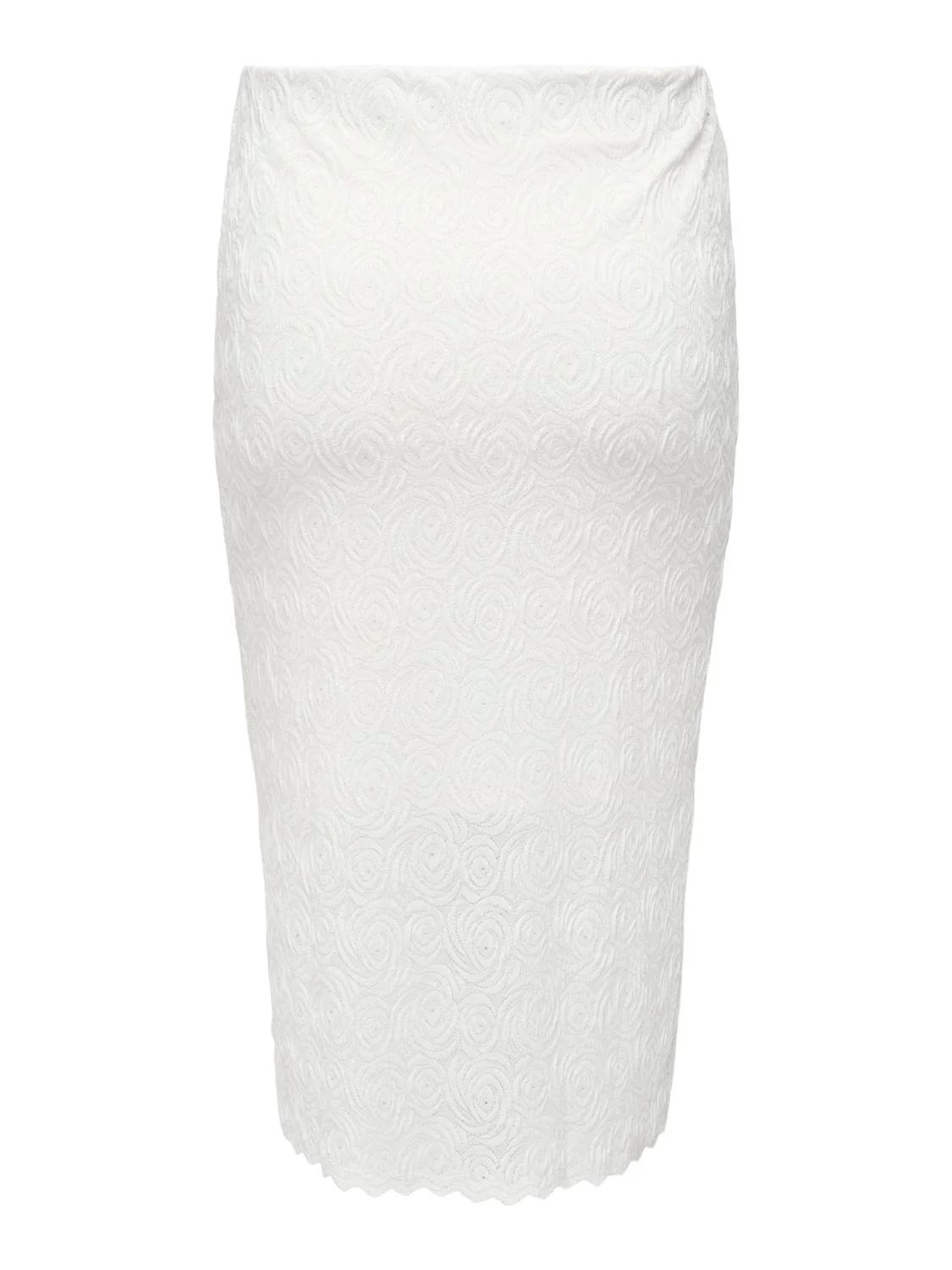 Rosil Lace Slit Skirt Cloud Dancer - Only Carmakoma - Image 5