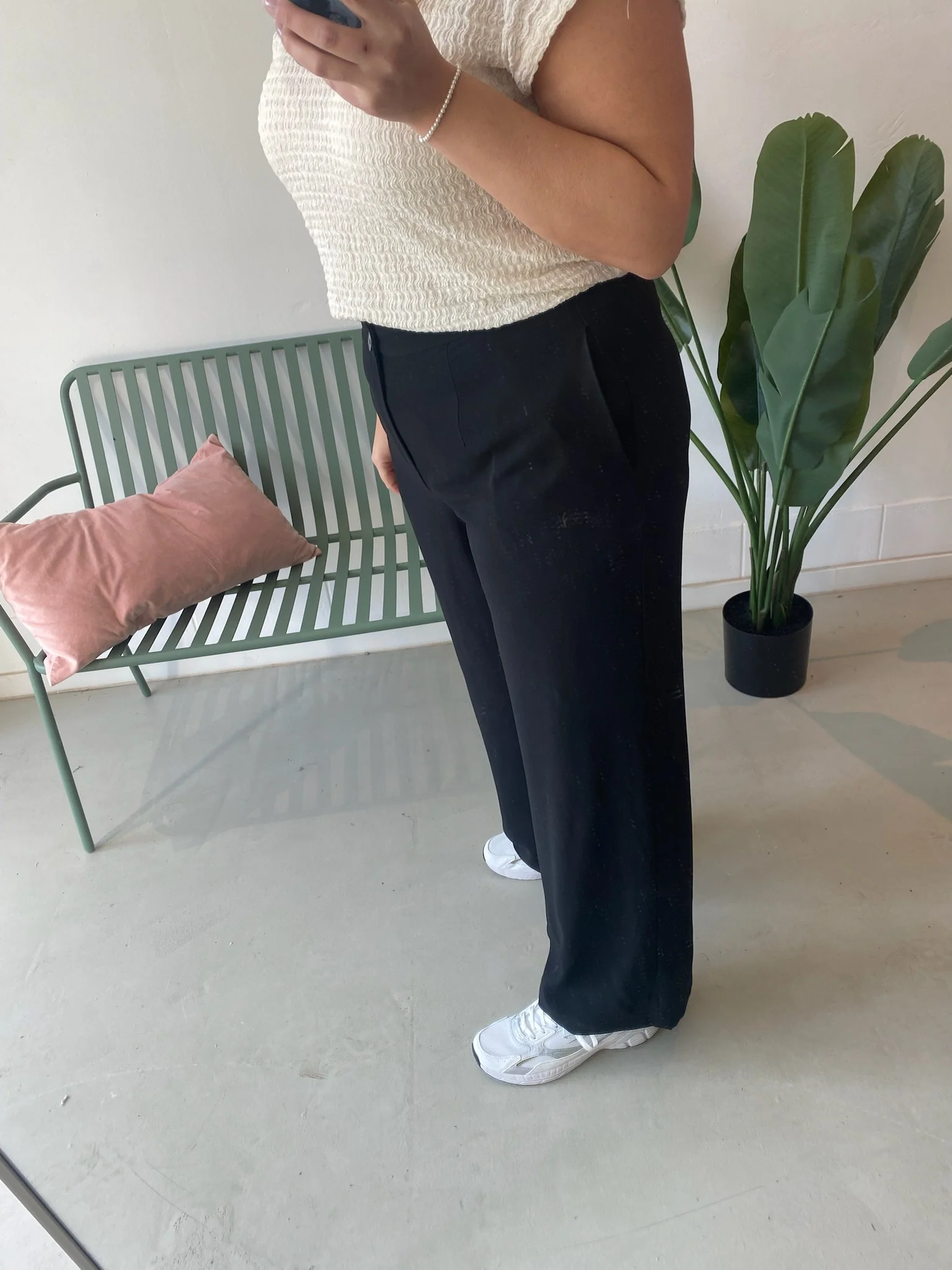 Roxana Wide Pants Black - Kaffe Curve - Image 2