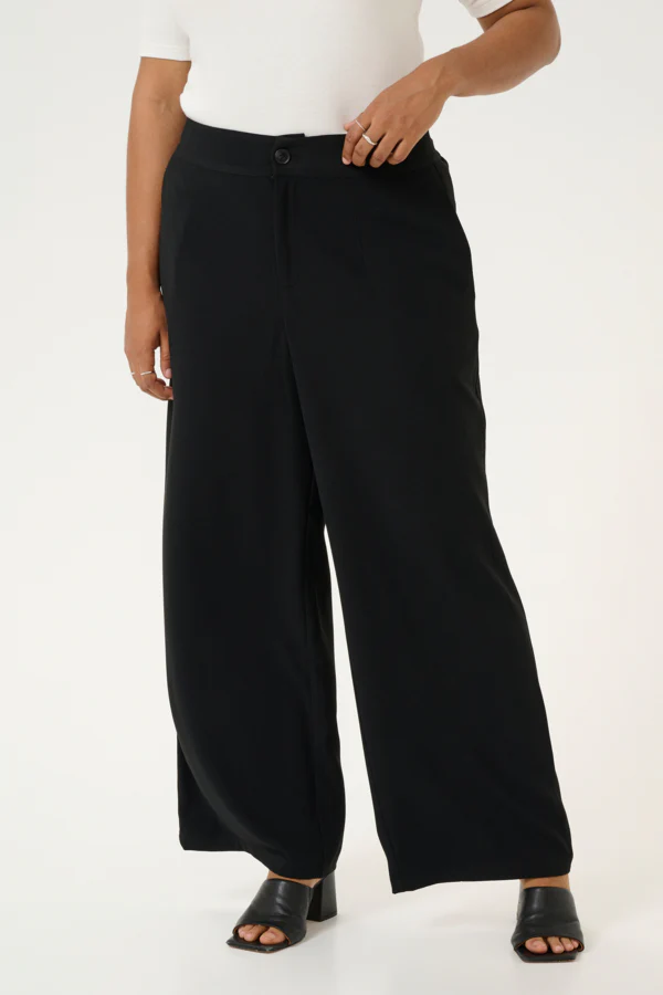 Roxana Wide Pants Black - Kaffe Curve - Image 3