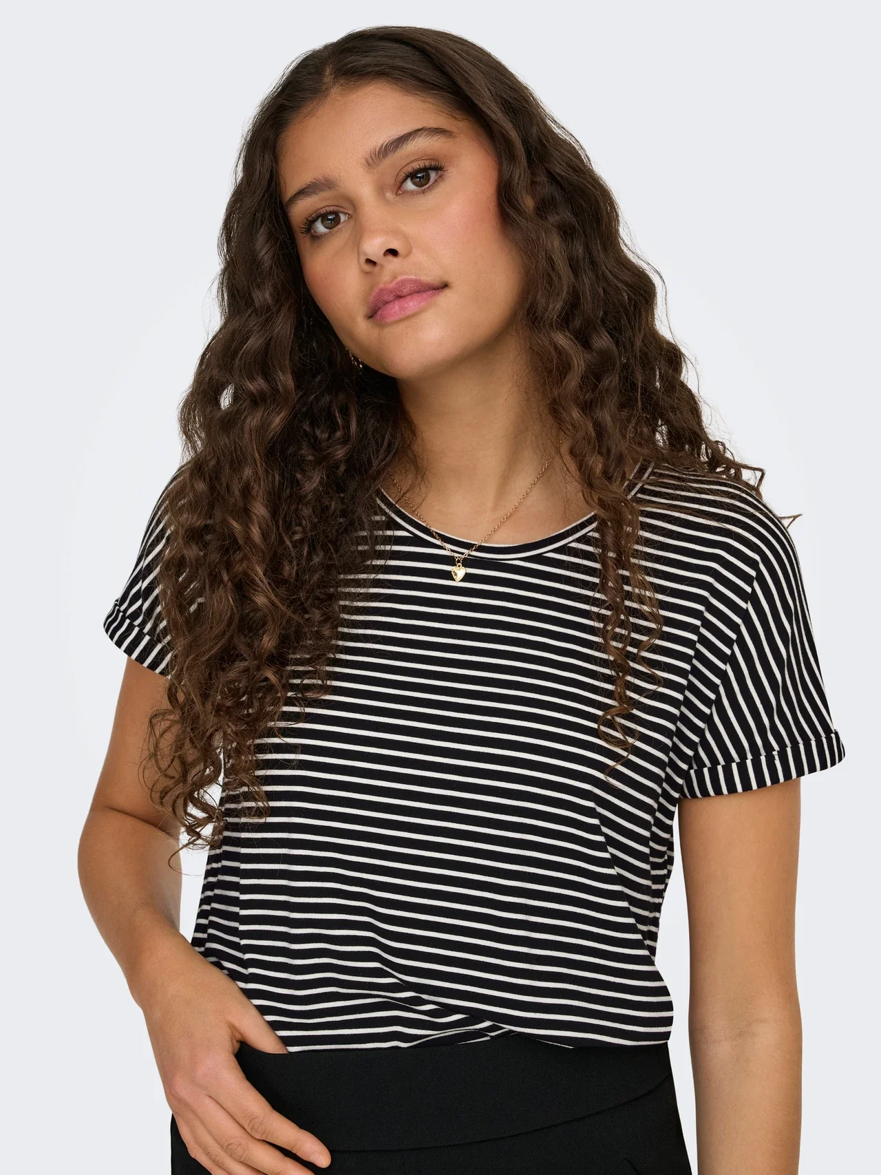 Sissy O-Neck Top Sky Captain/Cloud Dancer - JDY - Image 3