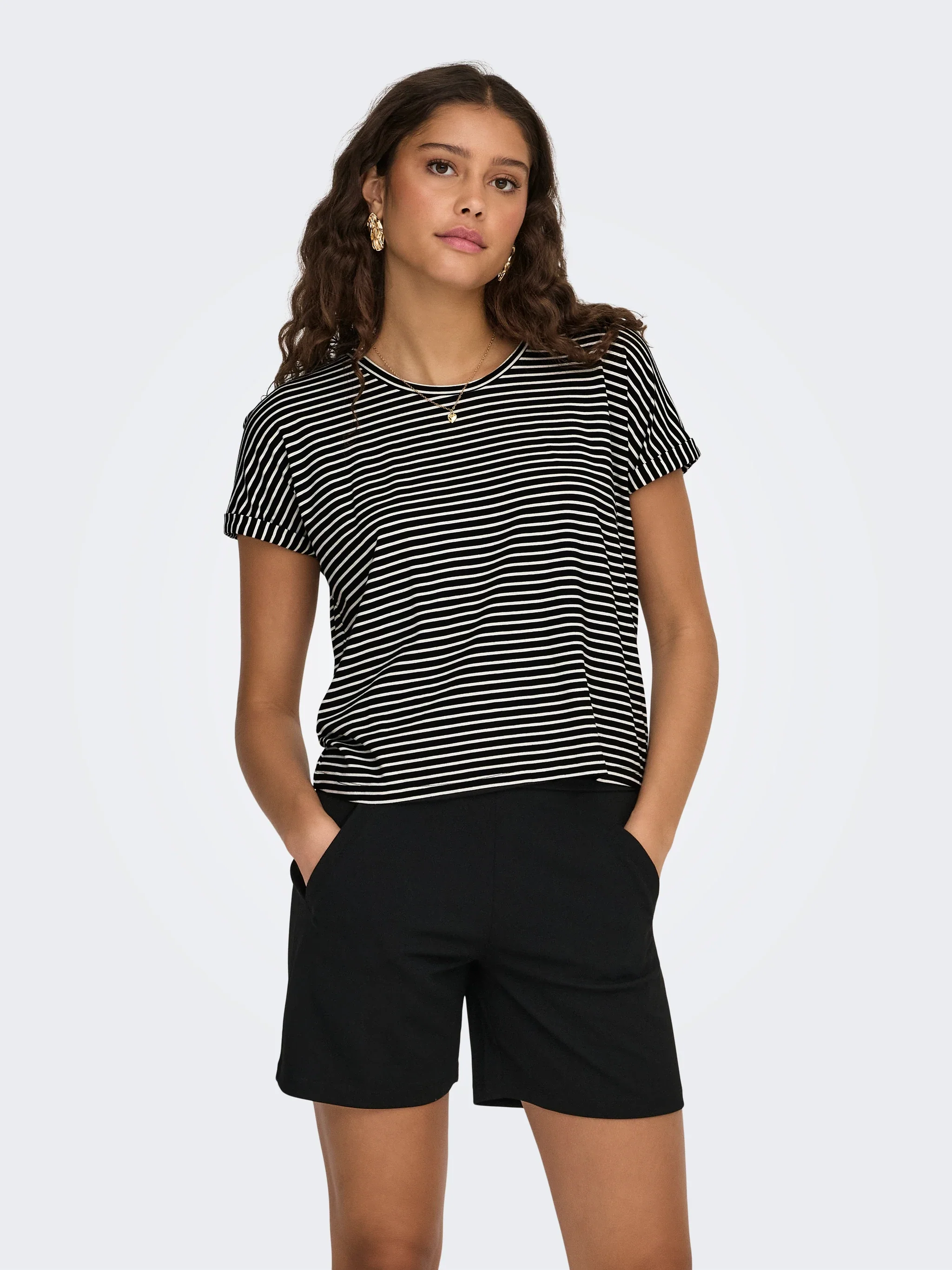 Sissy O-Neck Top Sky Captain/Cloud Dancer - JDY - Image 5