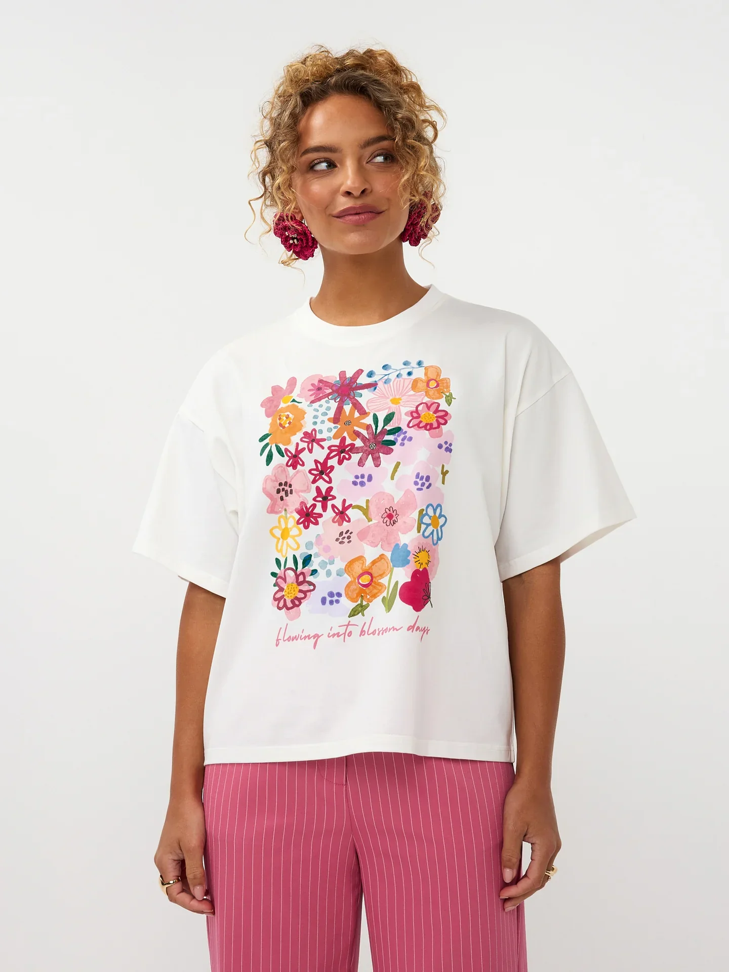 T-Shirt Blossom Days Off-White - Ydence
