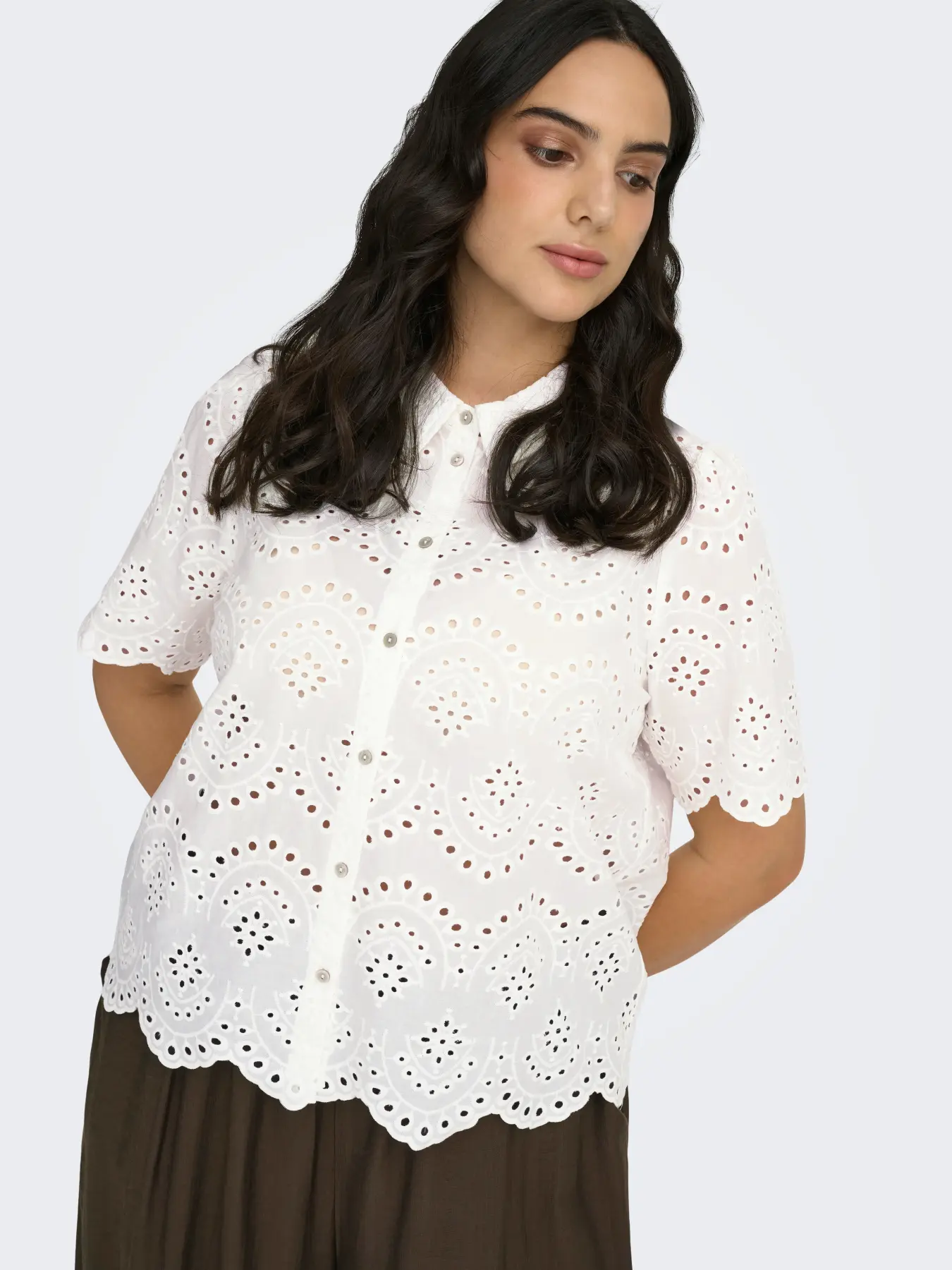 Valais Shirt Cloud Dancer - Only Carmakoma - Image 5