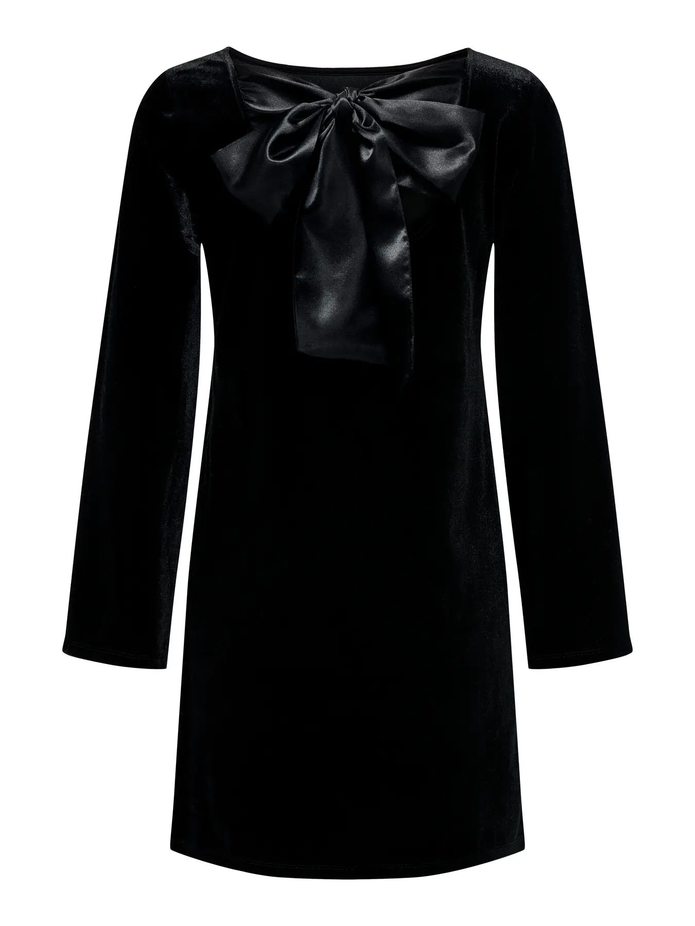 Victory Velvet Bow Dress Black - JDY - Image 7