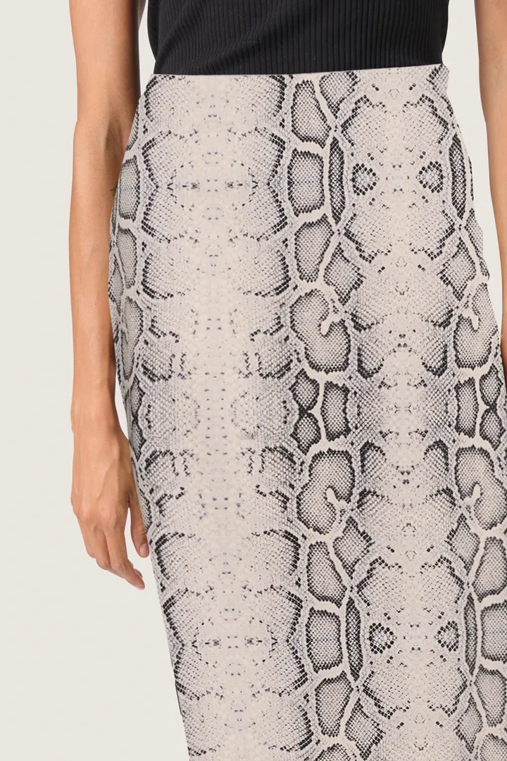 Xala Pencil Skirt Grey Snake Print - Soaked - Image 3