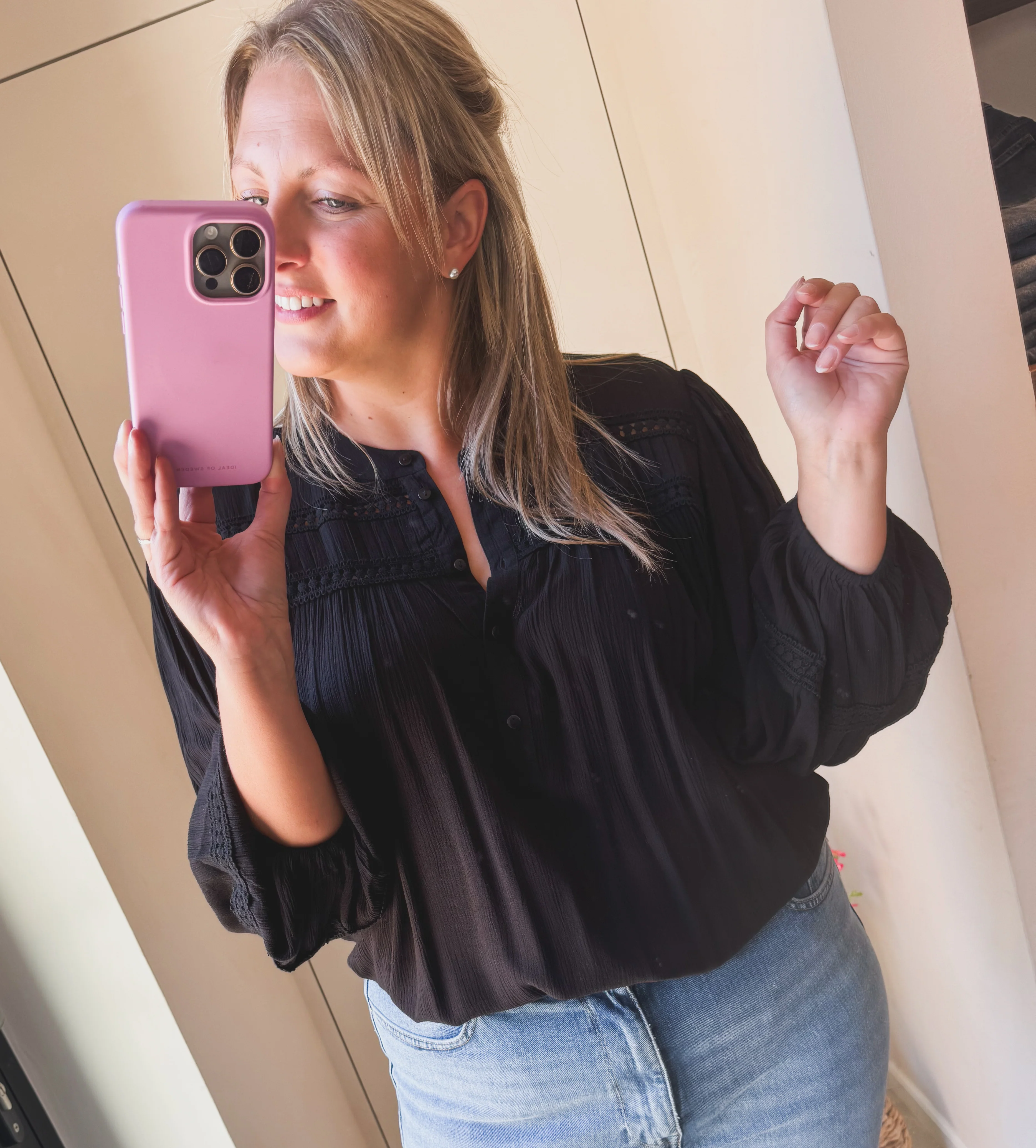Zia Life O-Neck Top Black - Only Carmakoma - Image 3
